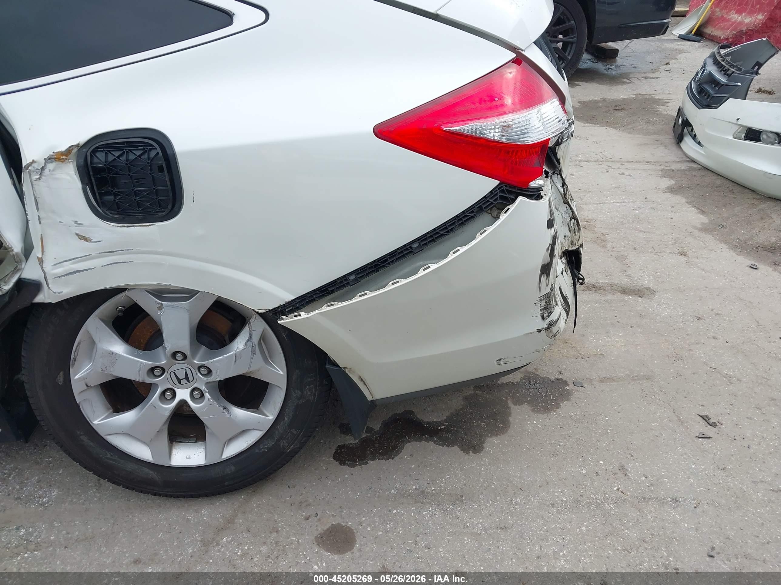 2010 Honda Accord Crosstour Ex-l White vin: 5J6TF1H55AL010180