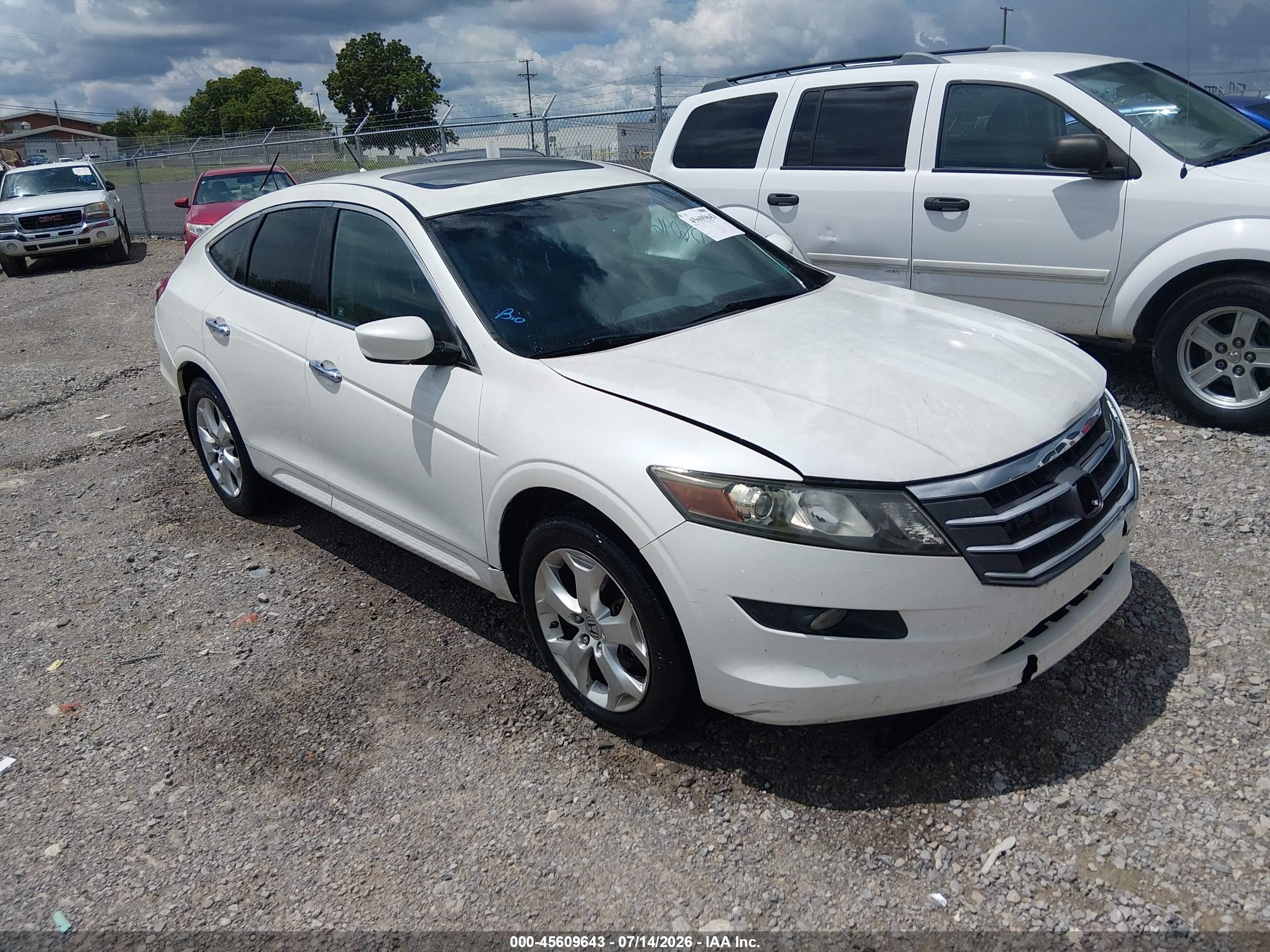 2012 Honda Crosstour Ex-l Белый vin: 5J6TF1H55CL001353