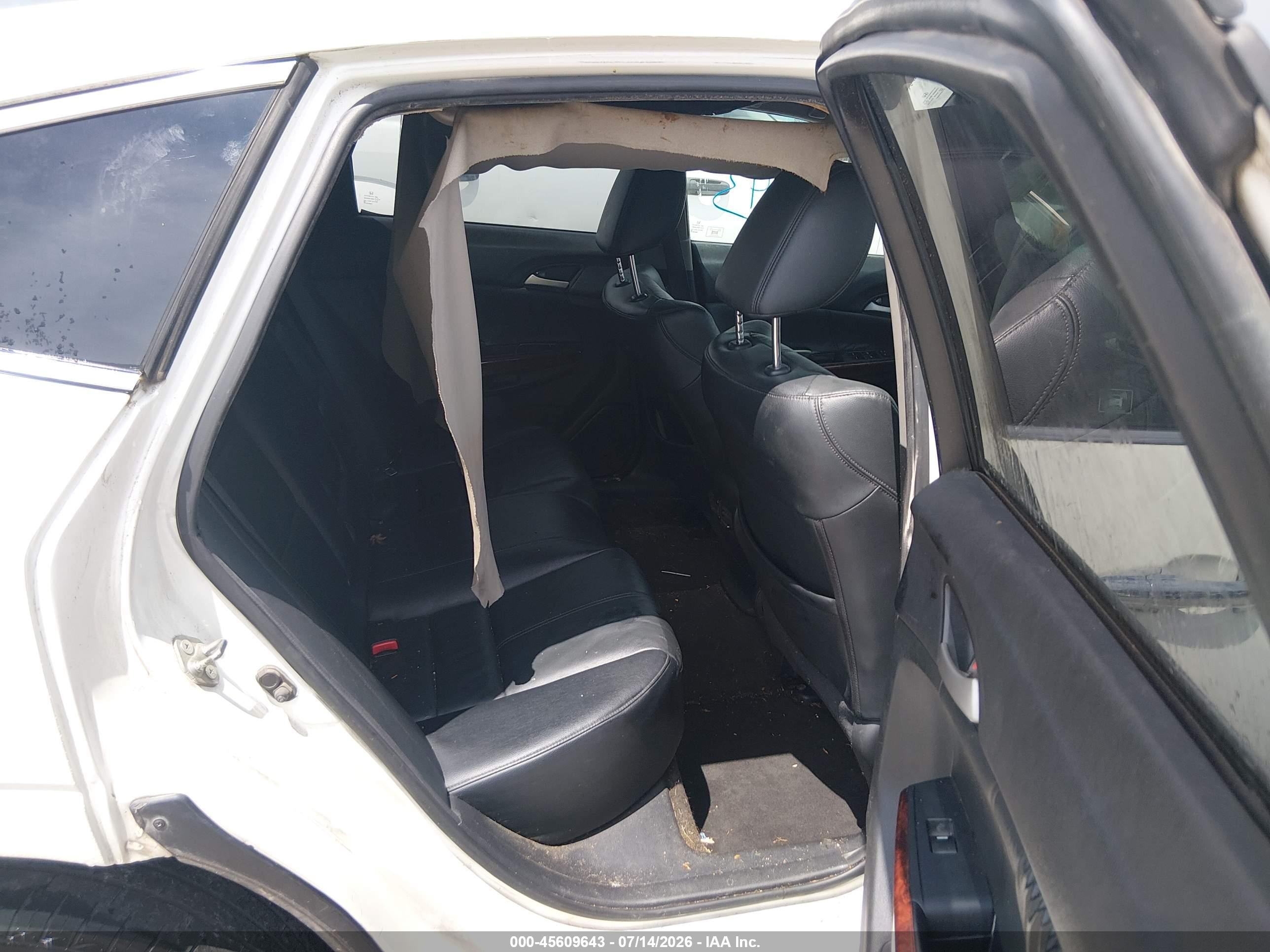 2012 Honda Crosstour Ex-l White vin: 5J6TF1H55CL001353