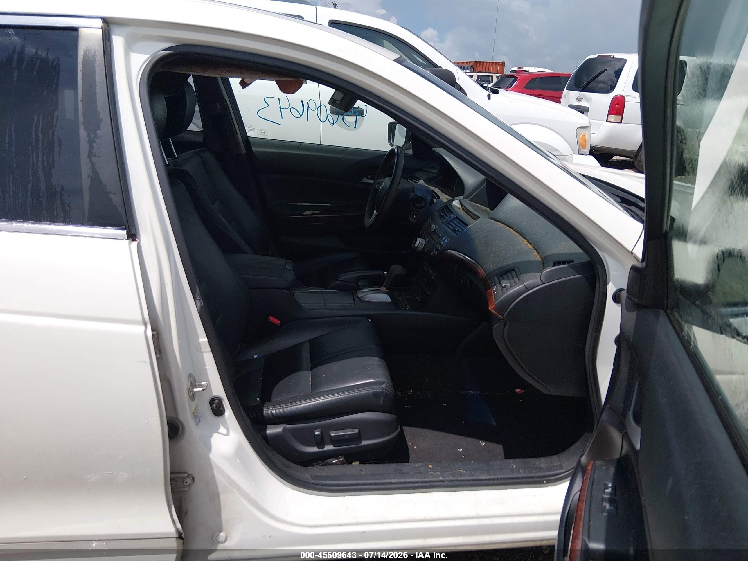 2012 Honda Crosstour Ex-l White vin: 5J6TF1H55CL001353