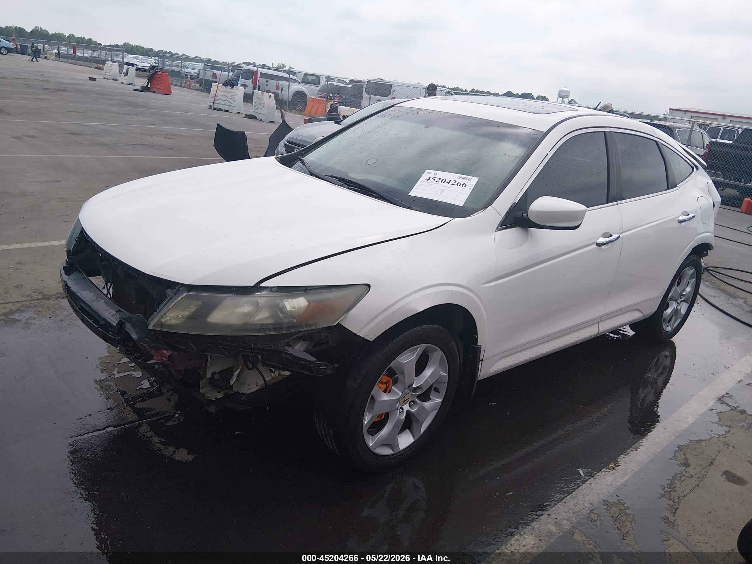 2012 Honda Crosstour Ex-l White vin: 5J6TF1H55CL002146