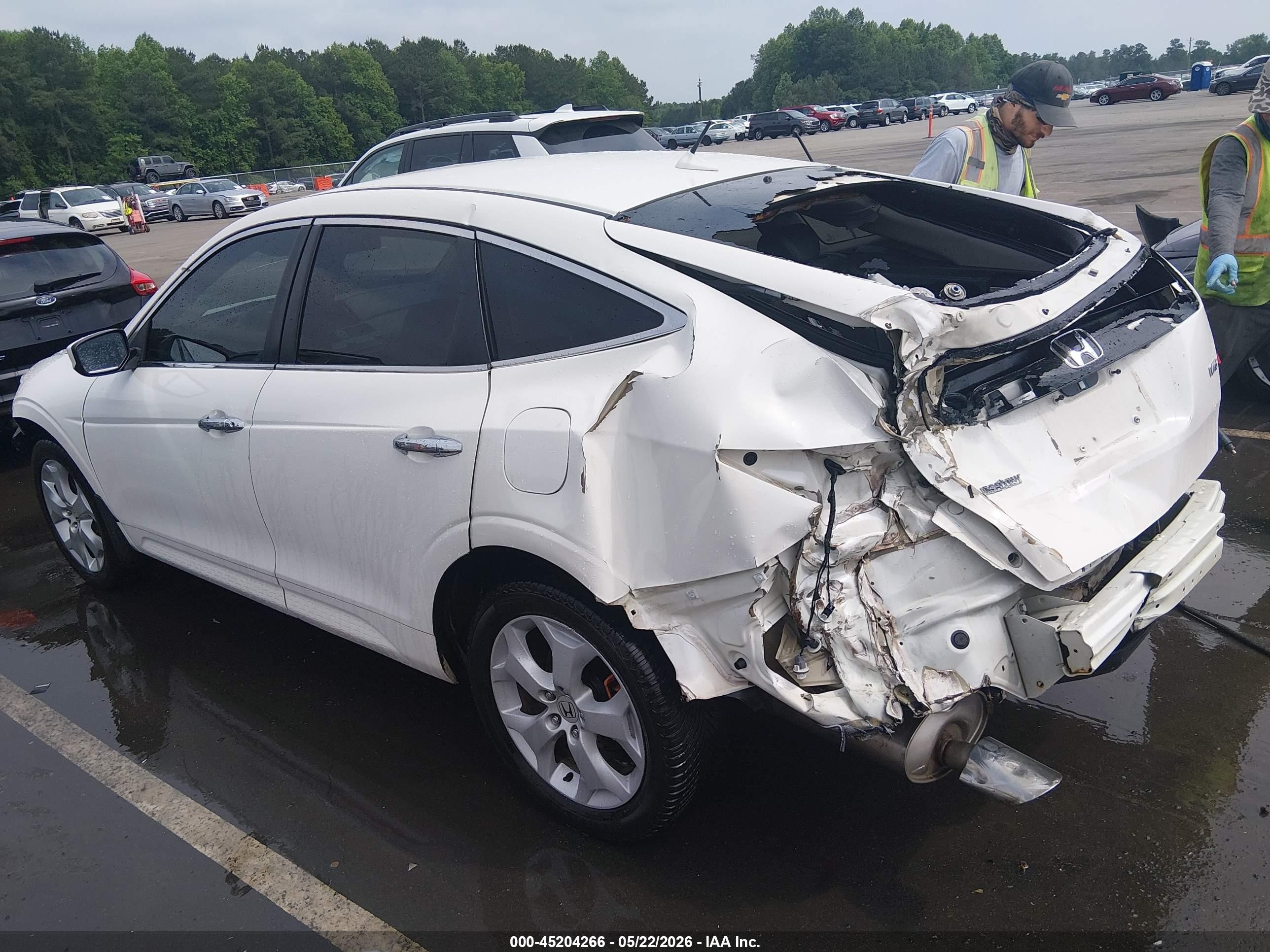 2012 Honda Crosstour Ex-l White vin: 5J6TF1H55CL002146