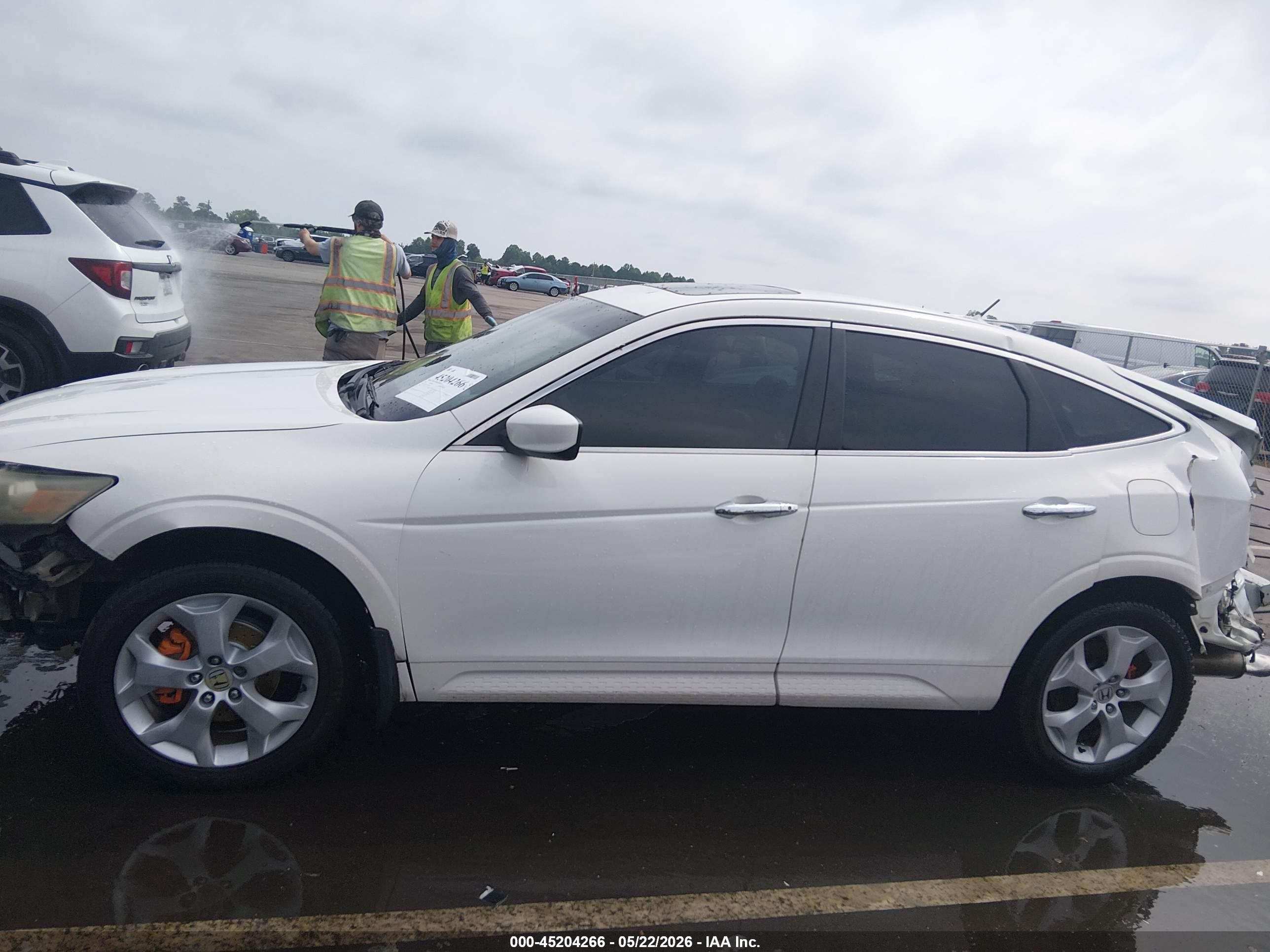2012 Honda Crosstour Ex-l White vin: 5J6TF1H55CL002146