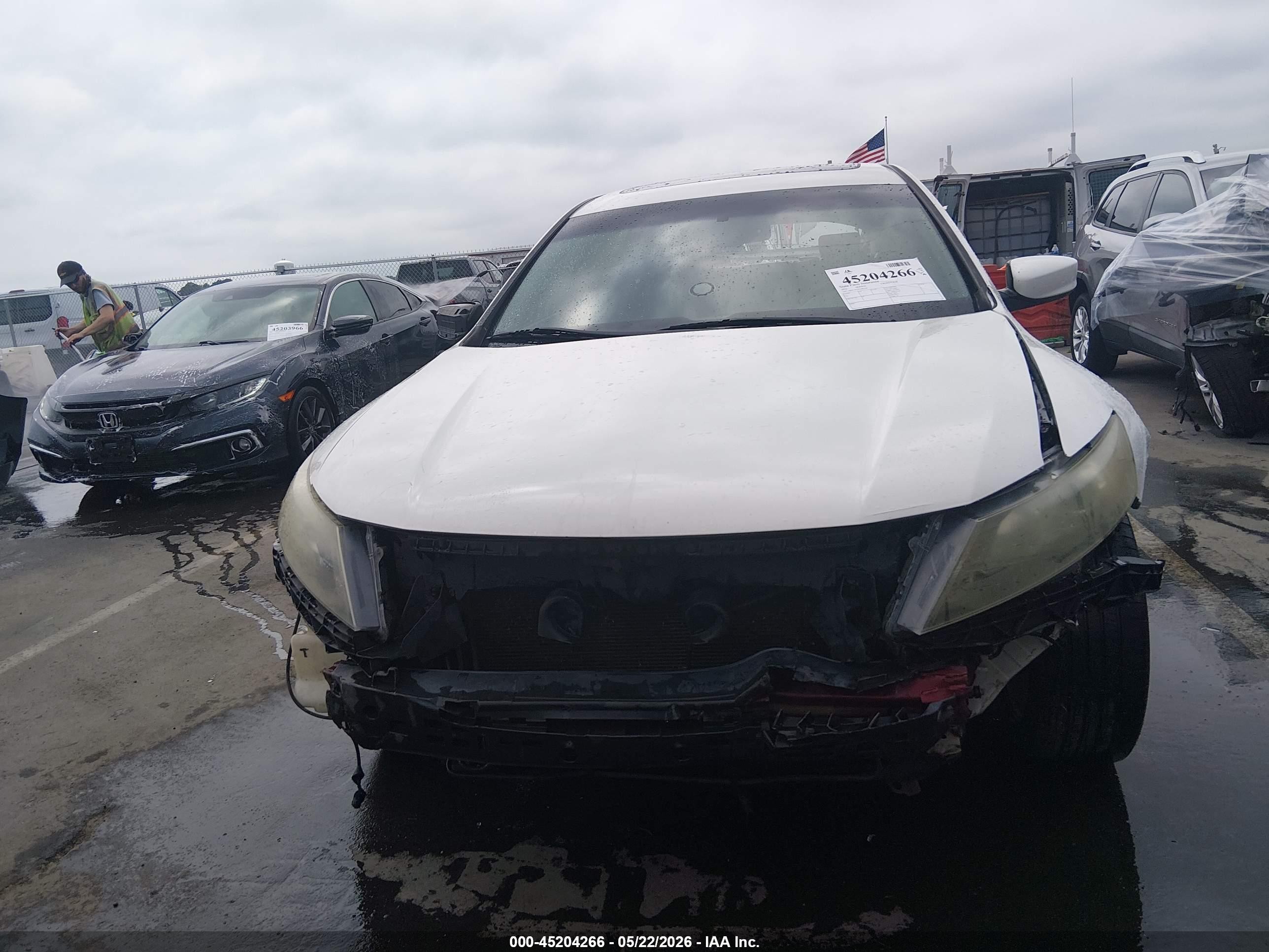 2012 Honda Crosstour Ex-l White vin: 5J6TF1H55CL002146
