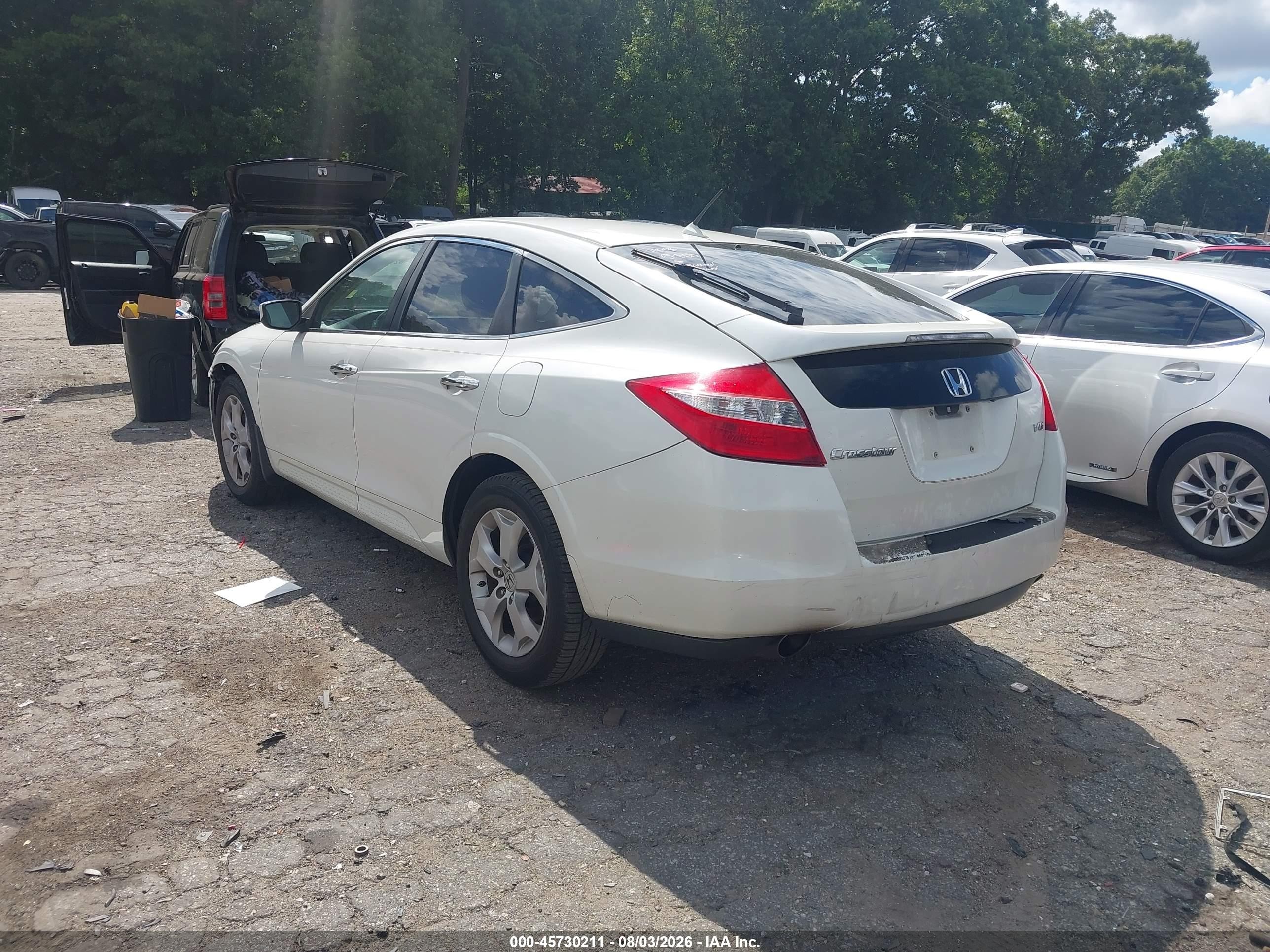 2012 Honda Crosstour Ex-l White vin: 5J6TF1H55CL002177