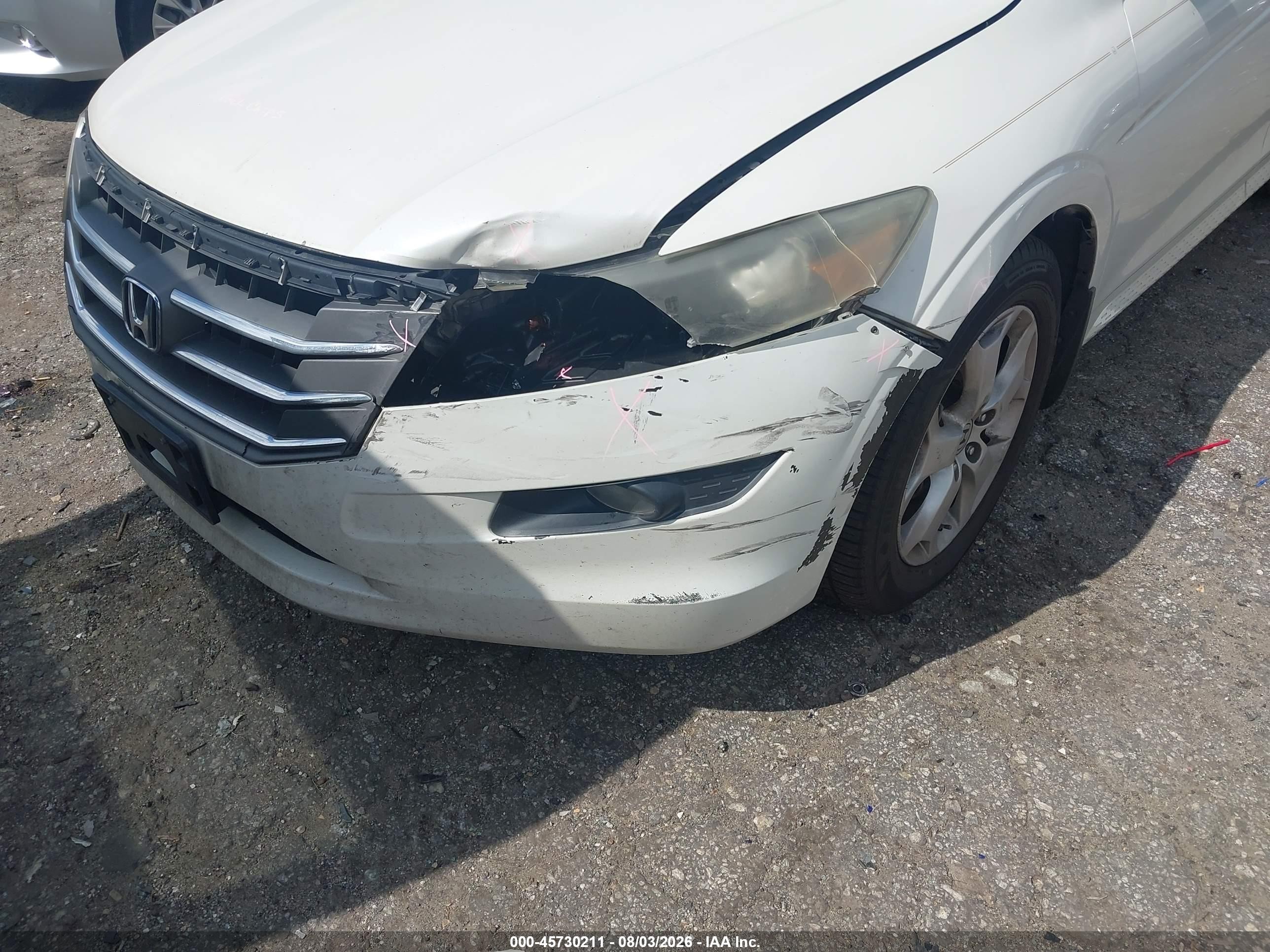 2012 Honda Crosstour Ex-l White vin: 5J6TF1H55CL002177