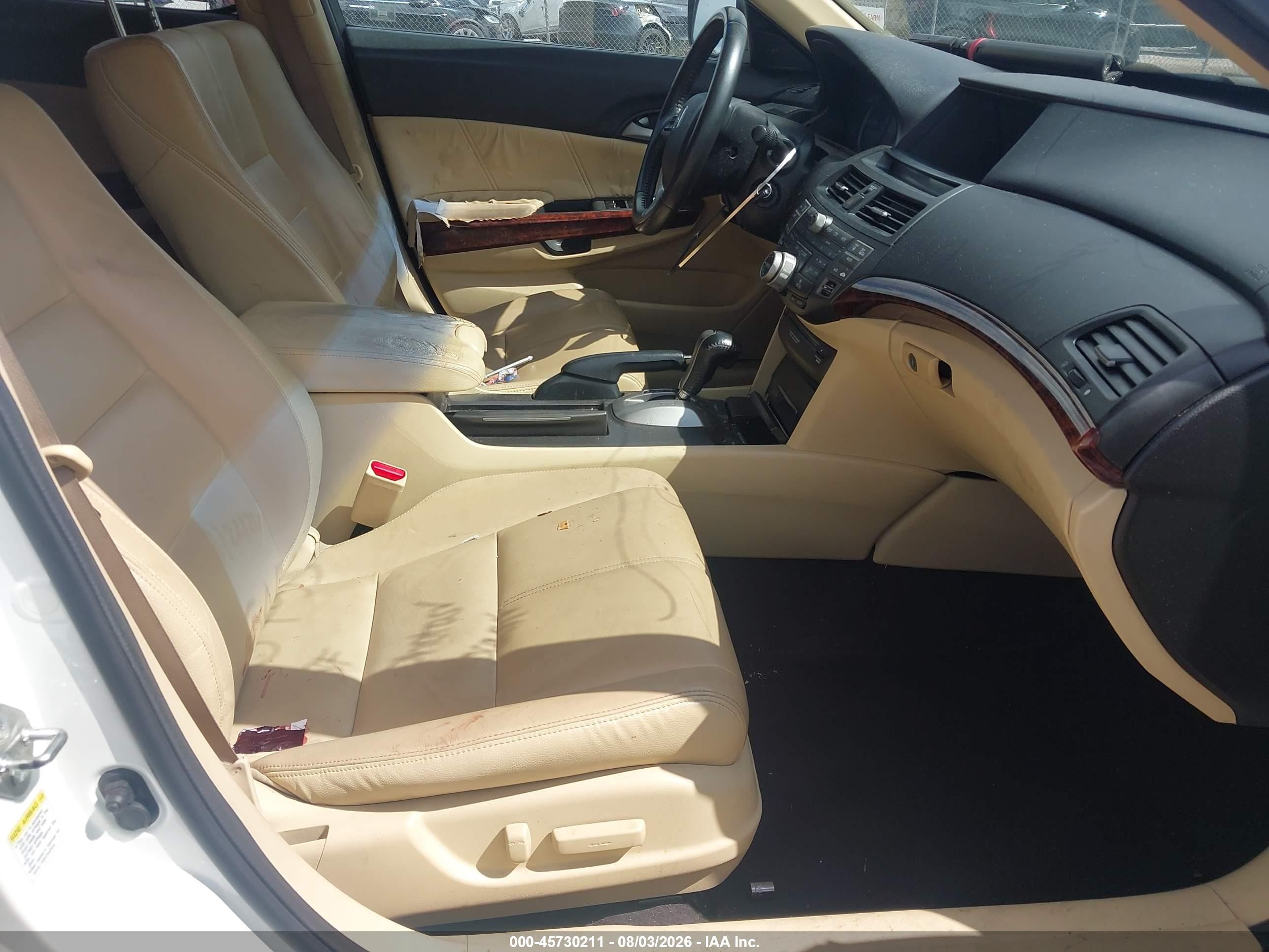 2012 Honda Crosstour Ex-l White vin: 5J6TF1H55CL002177