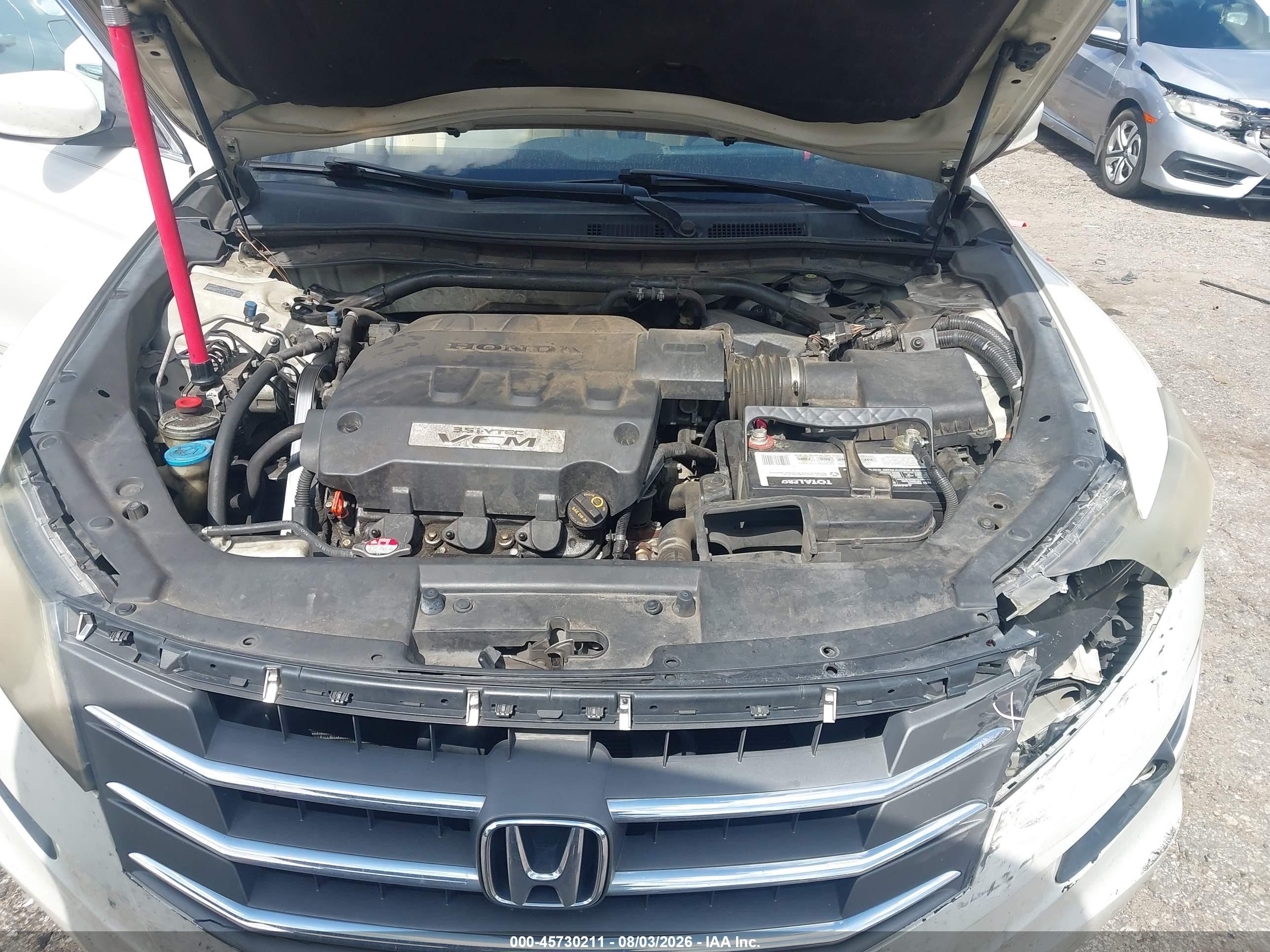 2012 Honda Crosstour Ex-l White vin: 5J6TF1H55CL002177