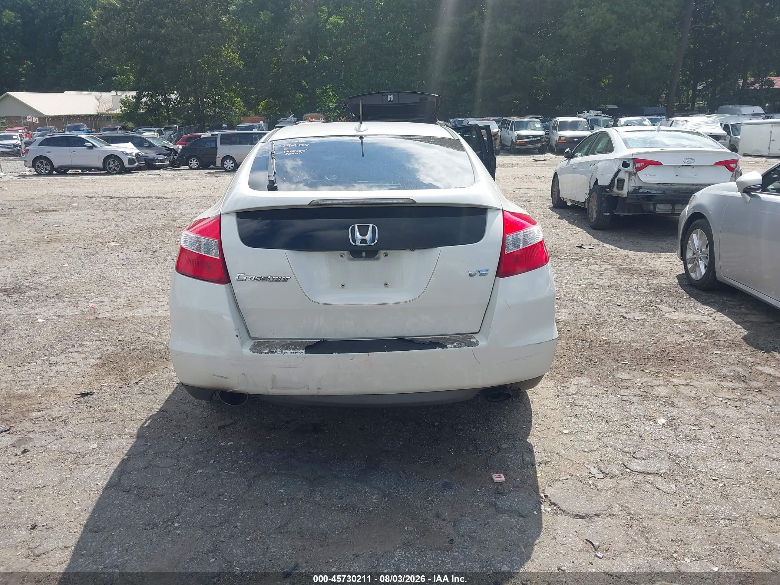 2012 Honda Crosstour Ex-l White vin: 5J6TF1H55CL002177