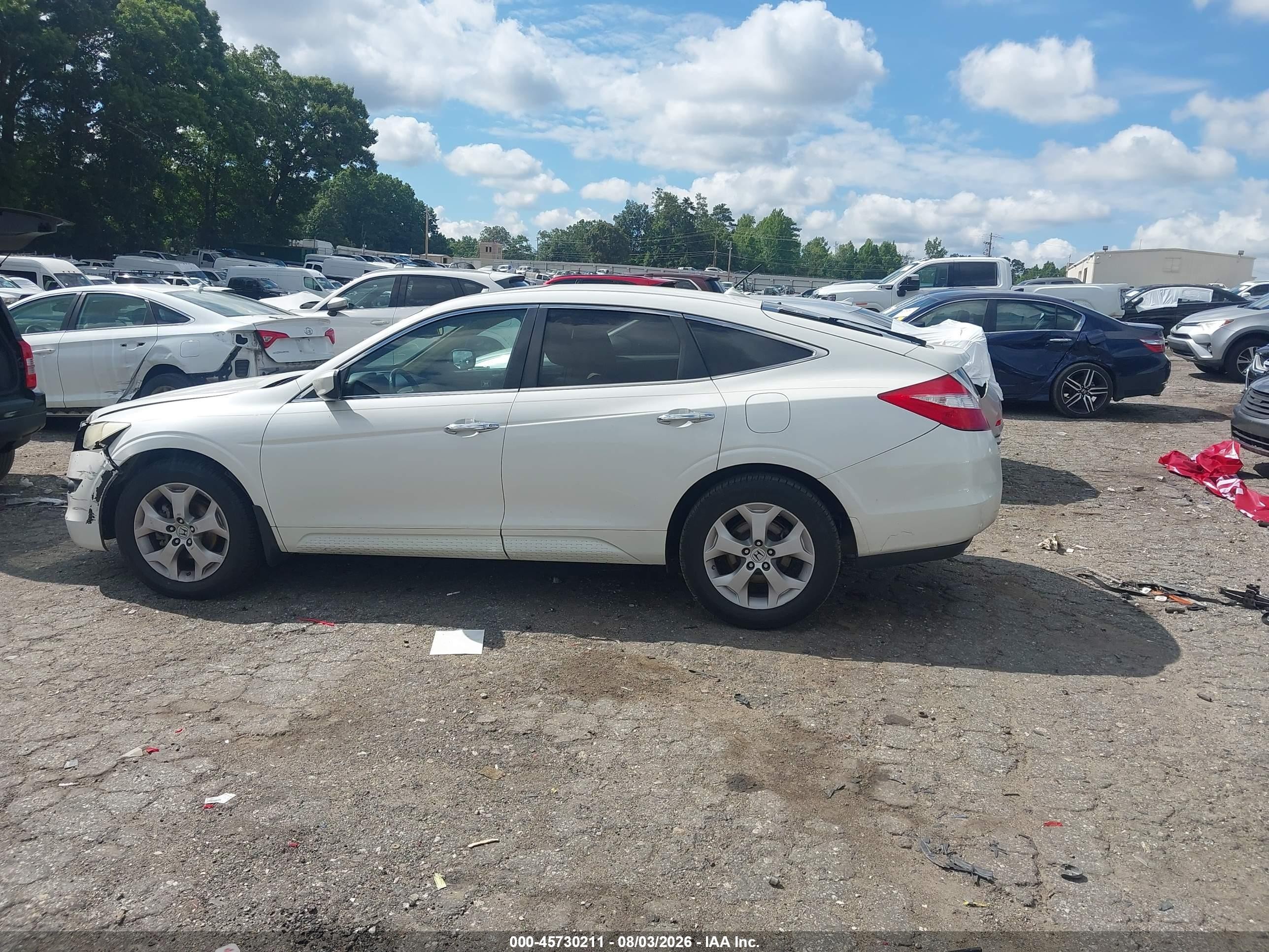 2012 Honda Crosstour Ex-l White vin: 5J6TF1H55CL002177