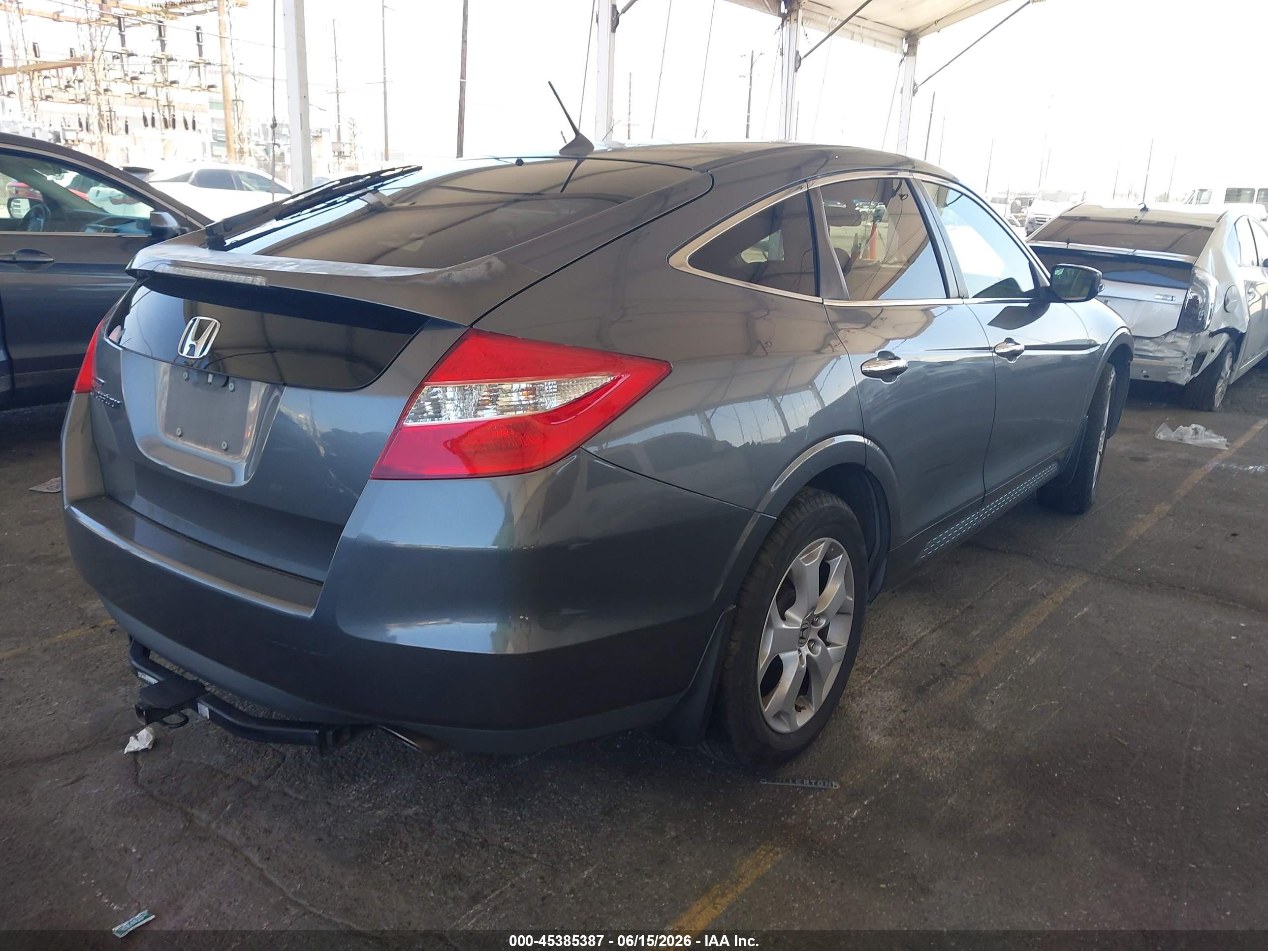 2010 Honda Accord Crosstour Ex-l Gray vin: 5J6TF1H56AL008048