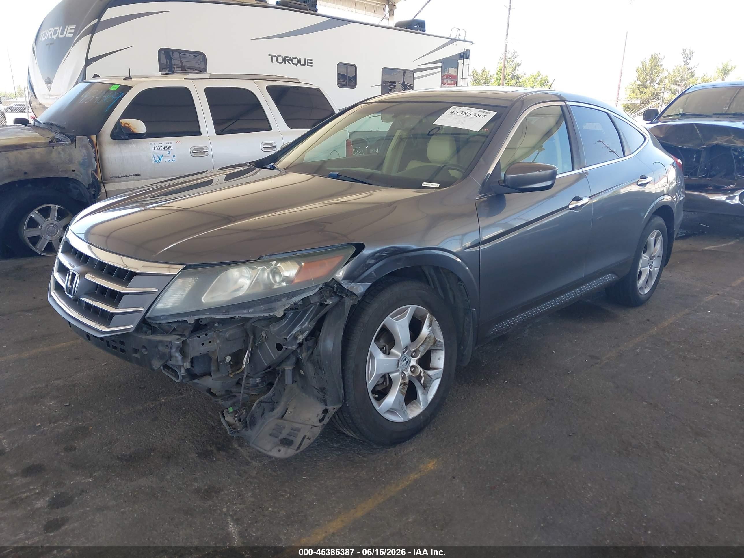 2010 Honda Accord Crosstour Ex-l Gray vin: 5J6TF1H56AL008048