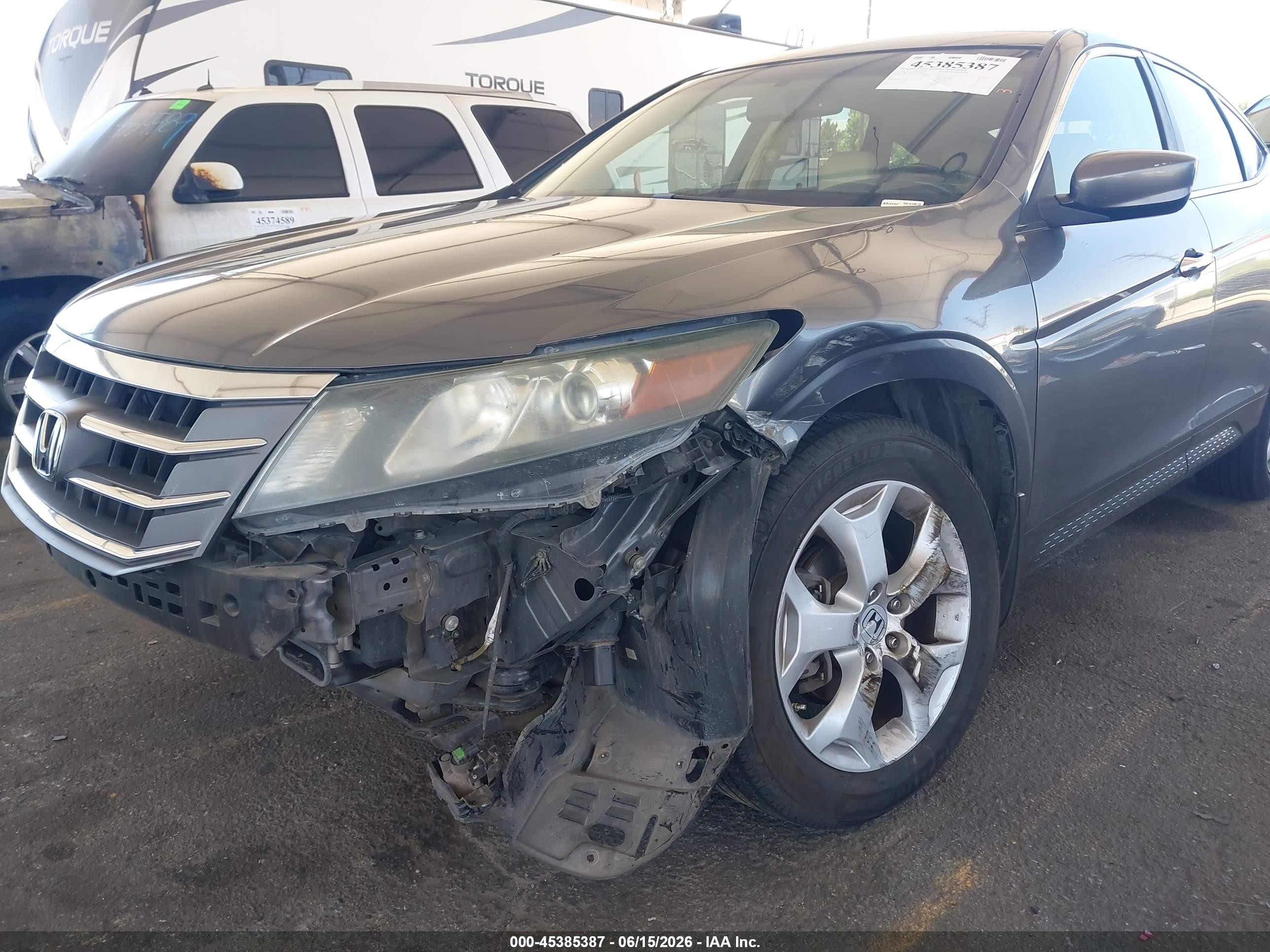 2010 Honda Accord Crosstour Ex-l Gray vin: 5J6TF1H56AL008048