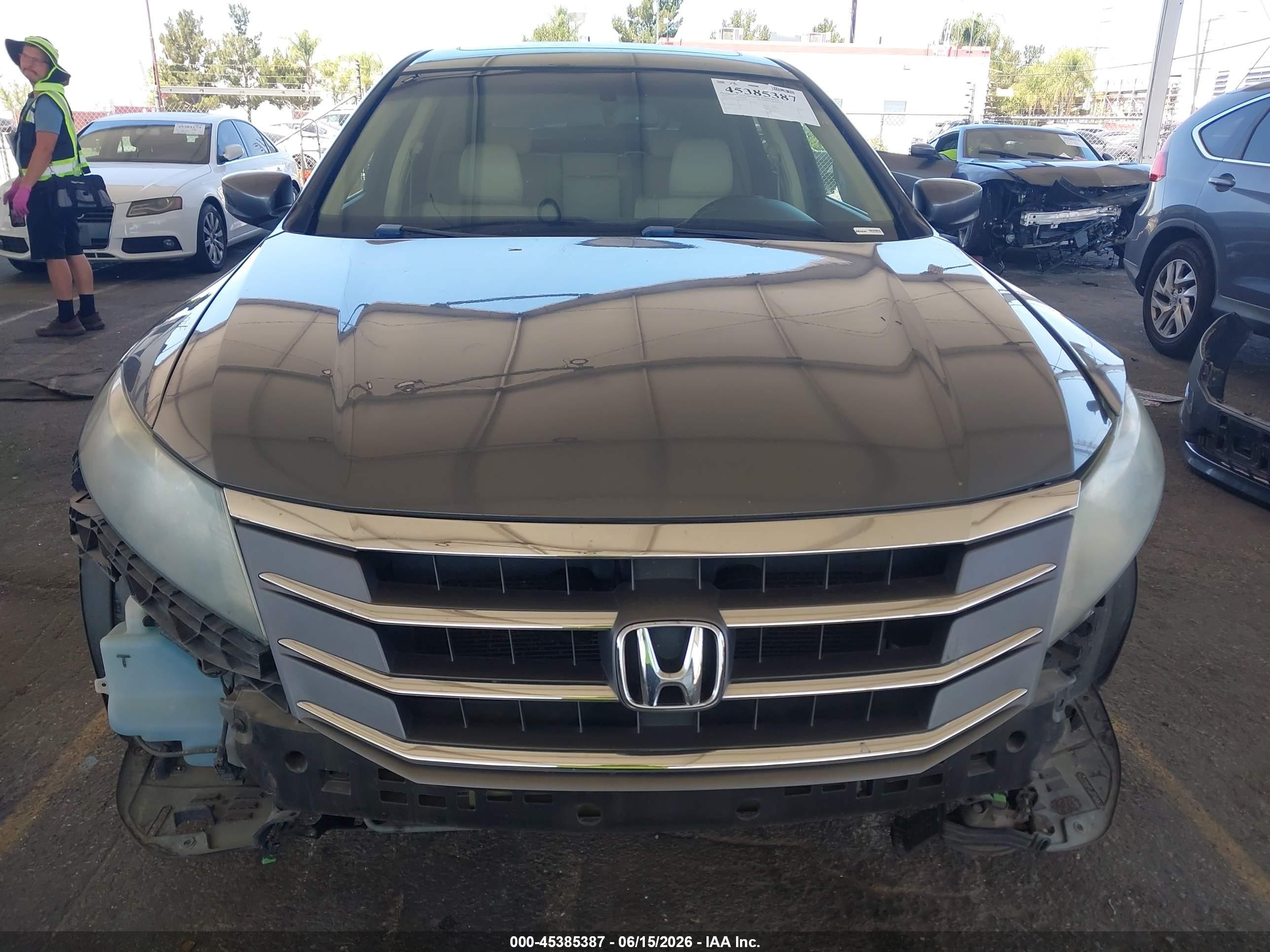 2010 Honda Accord Crosstour Ex-l Gray vin: 5J6TF1H56AL008048