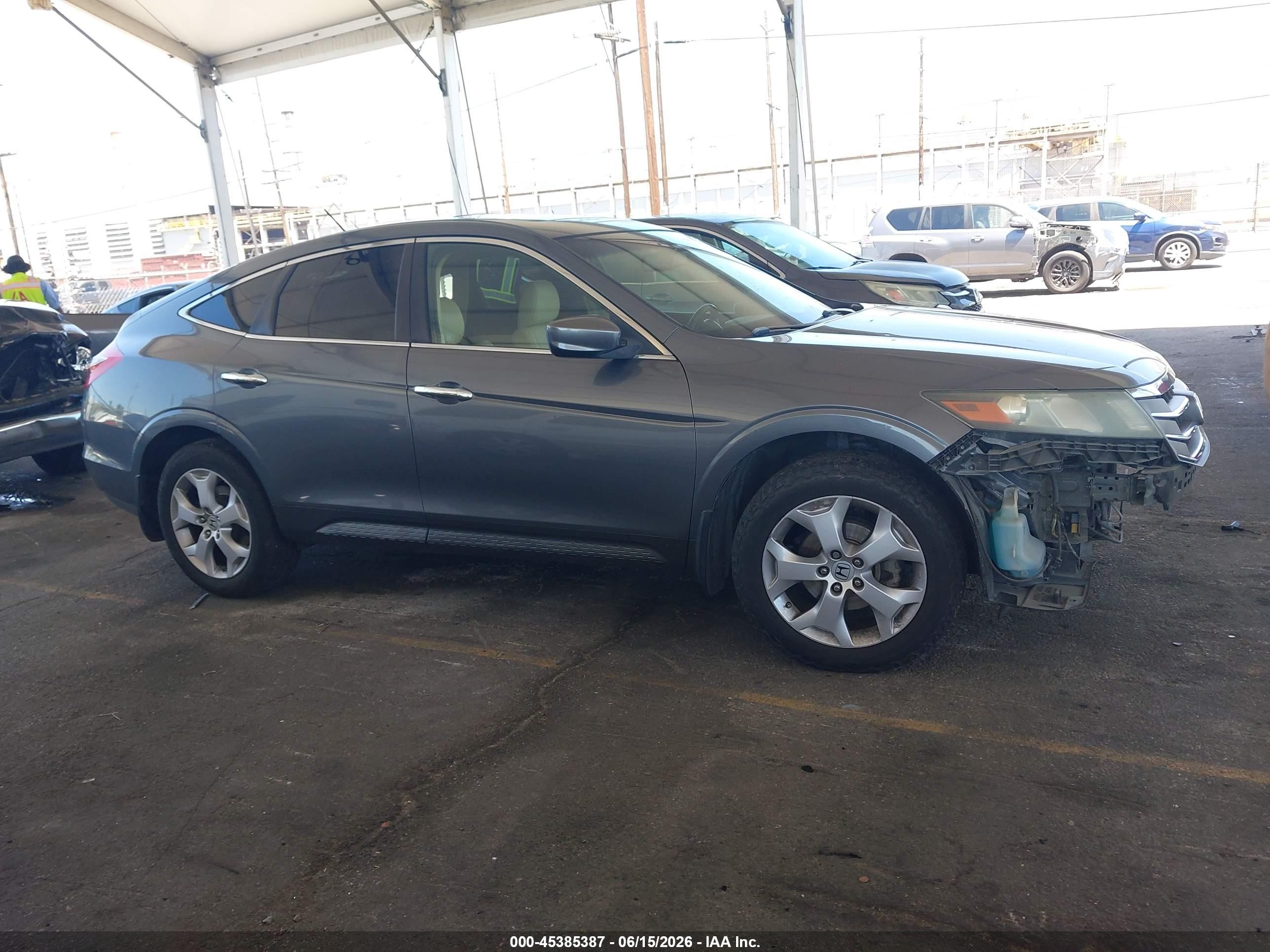 2010 Honda Accord Crosstour Ex-l Gray vin: 5J6TF1H56AL008048
