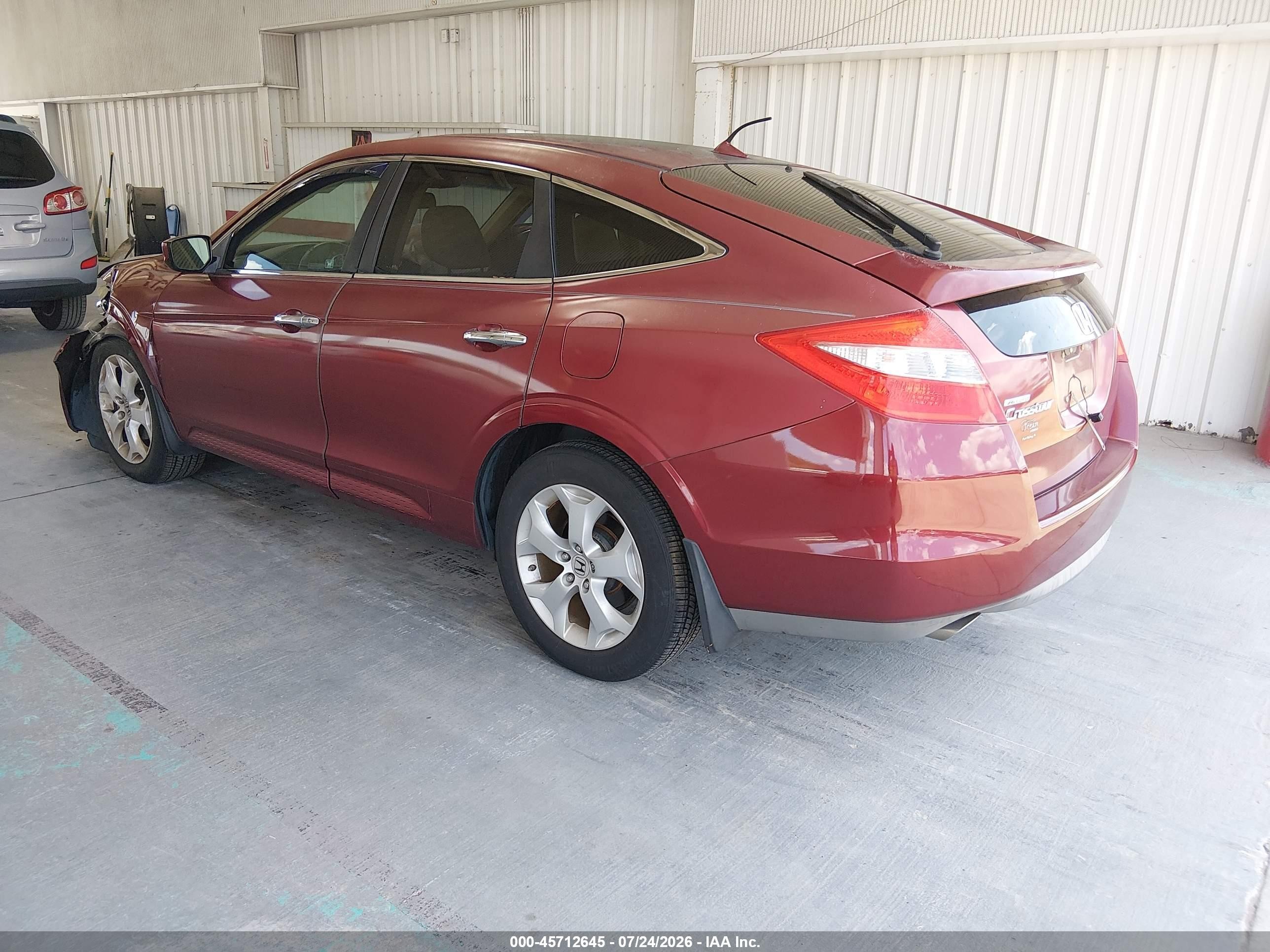 2010 Honda Accord Crosstour Ex-l Burgundy vin: 5J6TF1H56AL011855