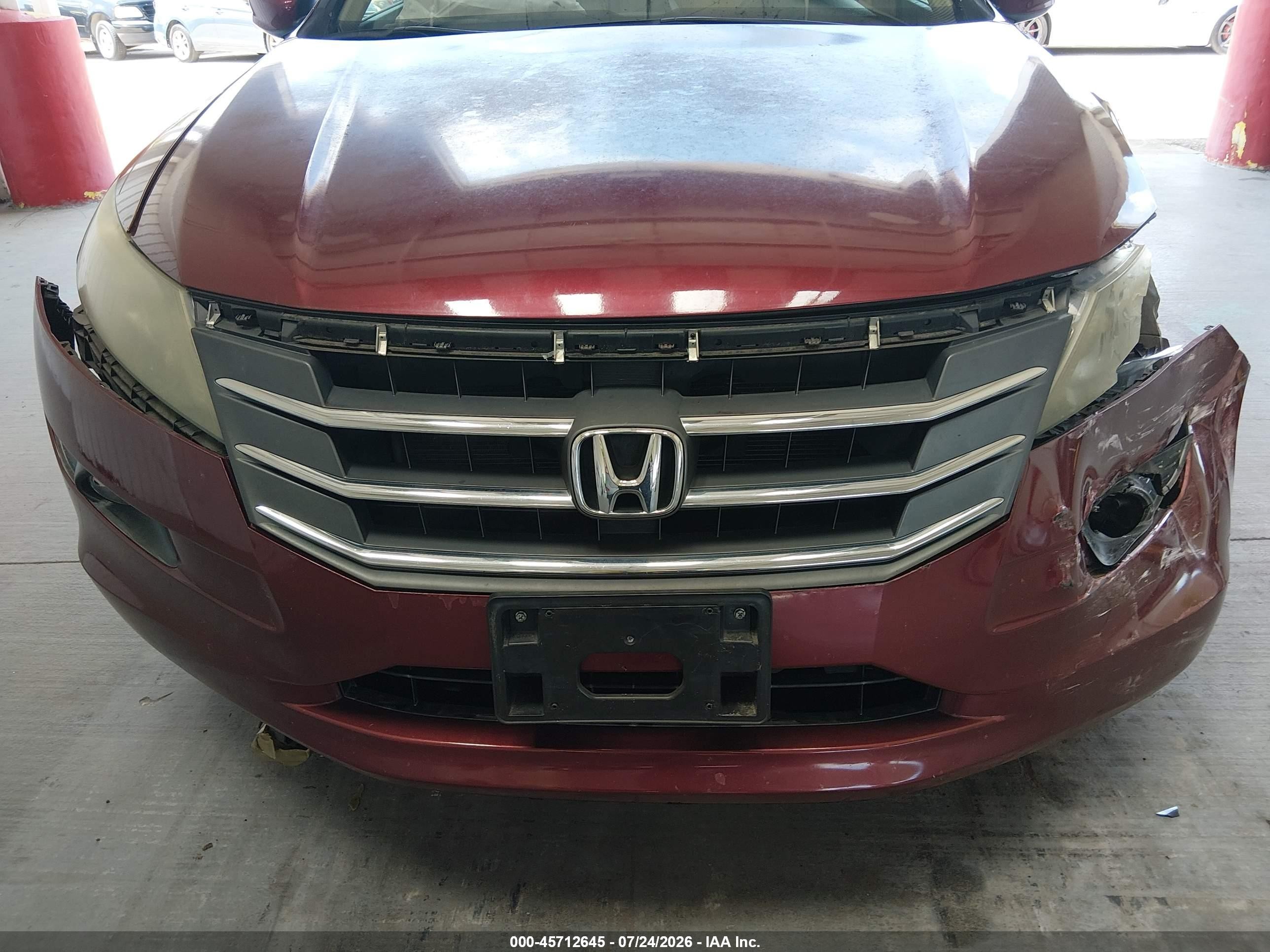 2010 Honda Accord Crosstour Ex-l Burgundy vin: 5J6TF1H56AL011855