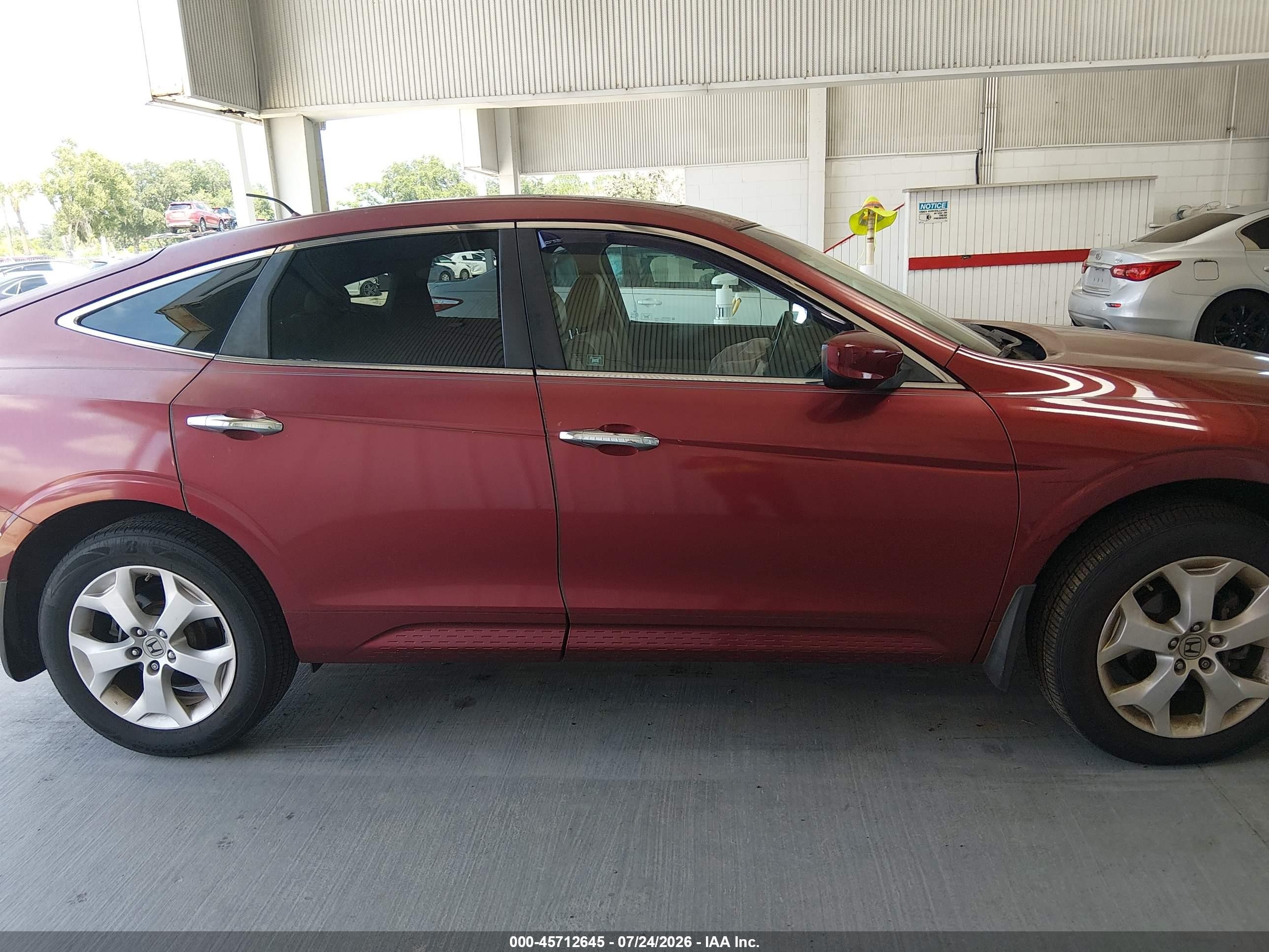 2010 Honda Accord Crosstour Ex-l Burgundy vin: 5J6TF1H56AL011855