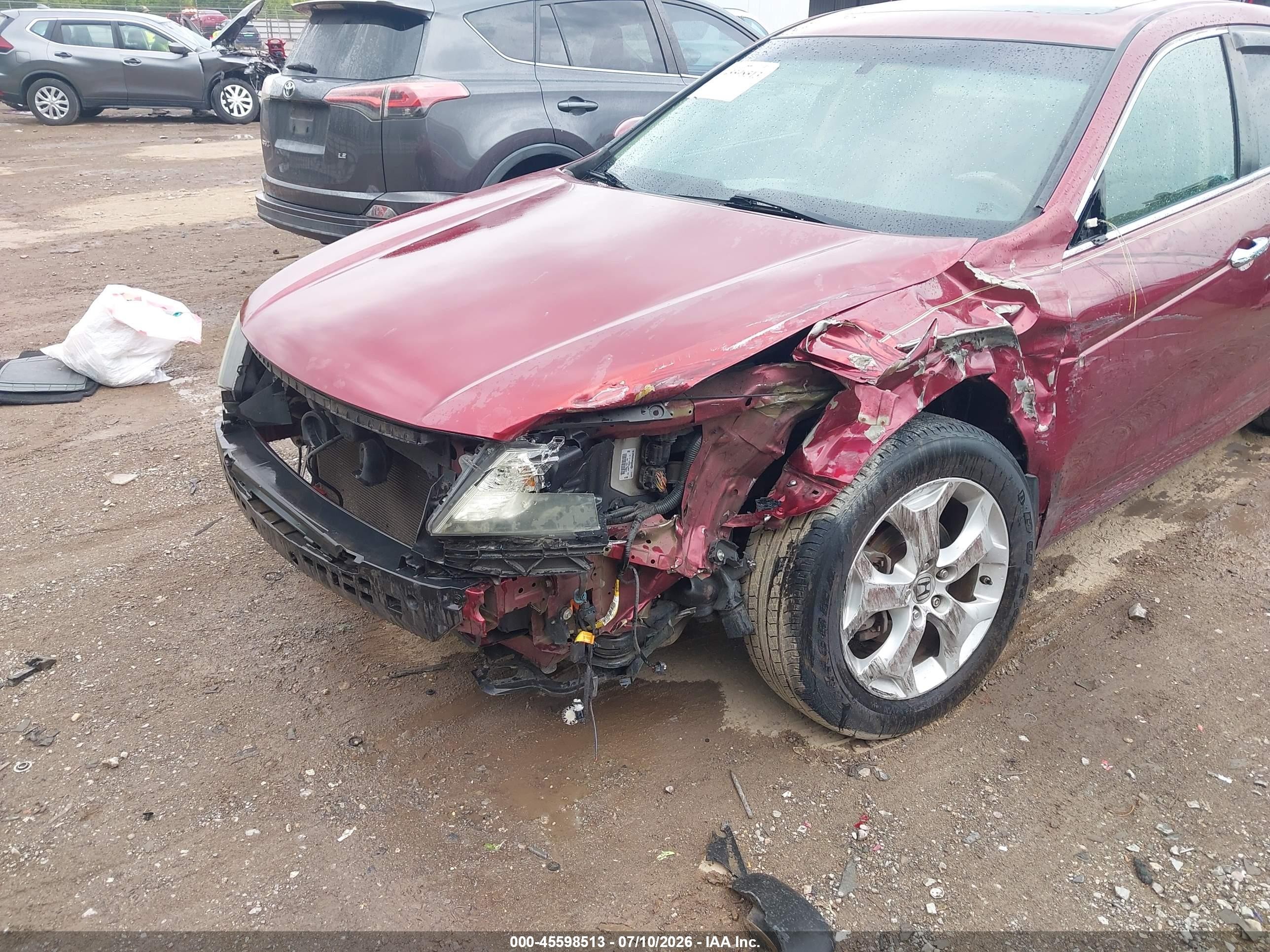 2010 Honda Accord Crosstour Ex-l Красный vin: 5J6TF1H56AL014920