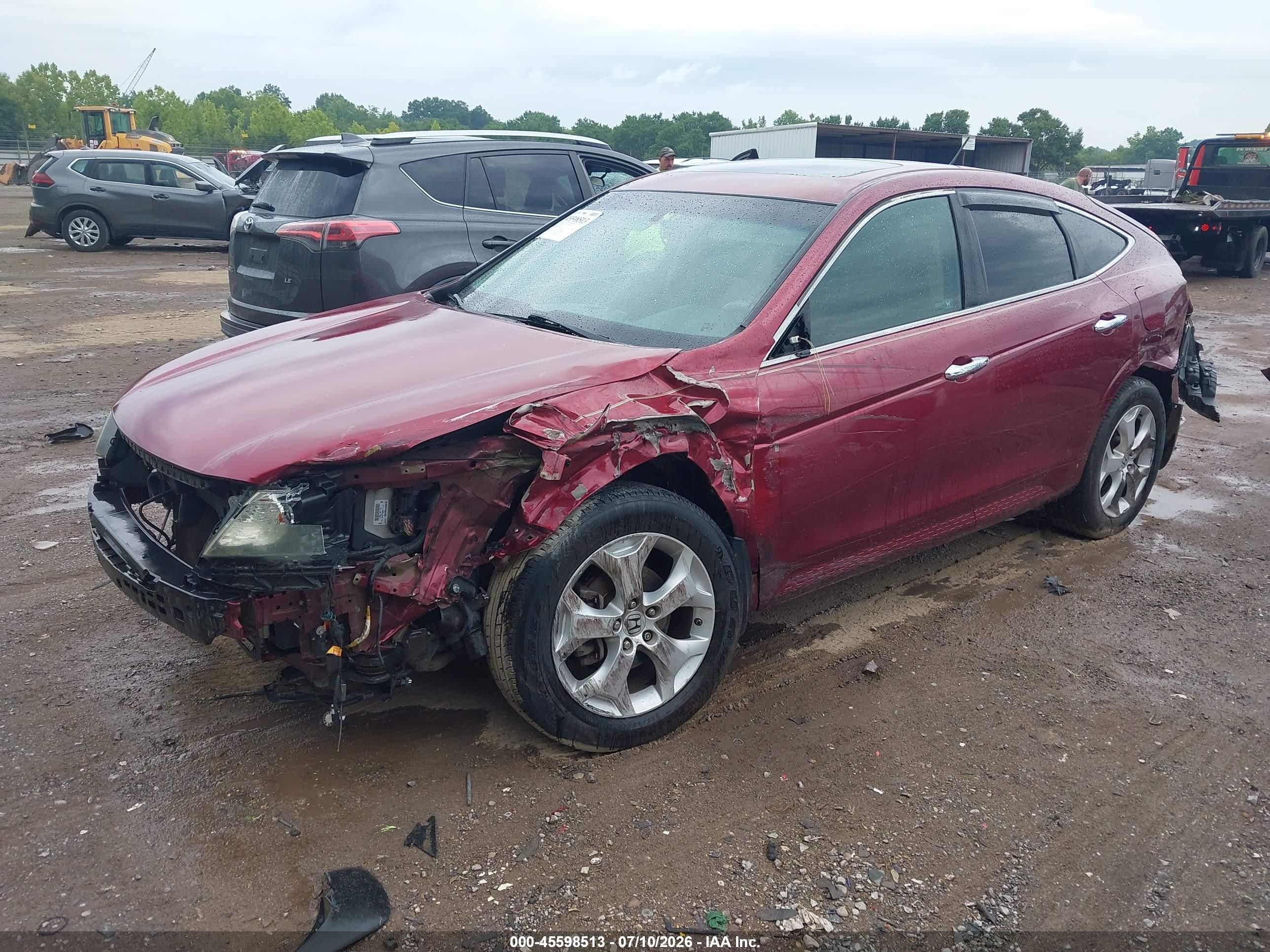 2010 Honda Accord Crosstour Ex-l Красный vin: 5J6TF1H56AL014920