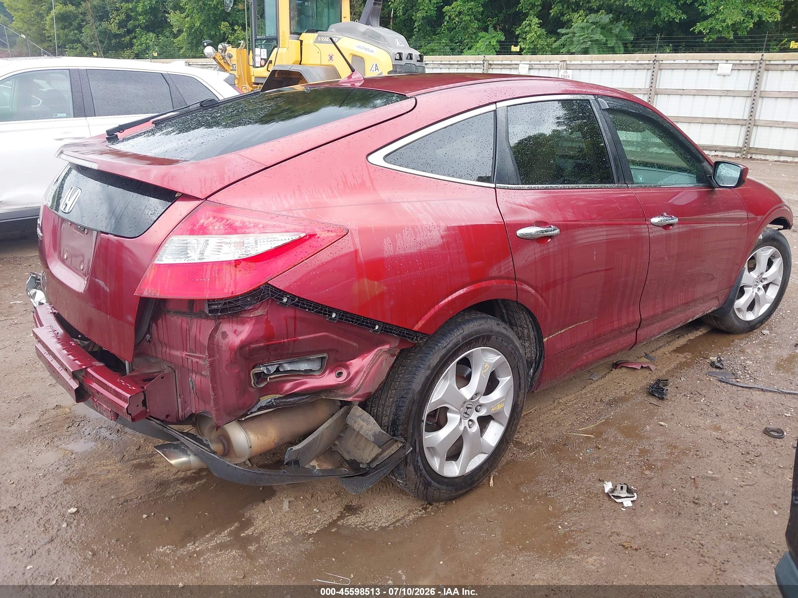 2010 Honda Accord Crosstour Ex-l Красный vin: 5J6TF1H56AL014920
