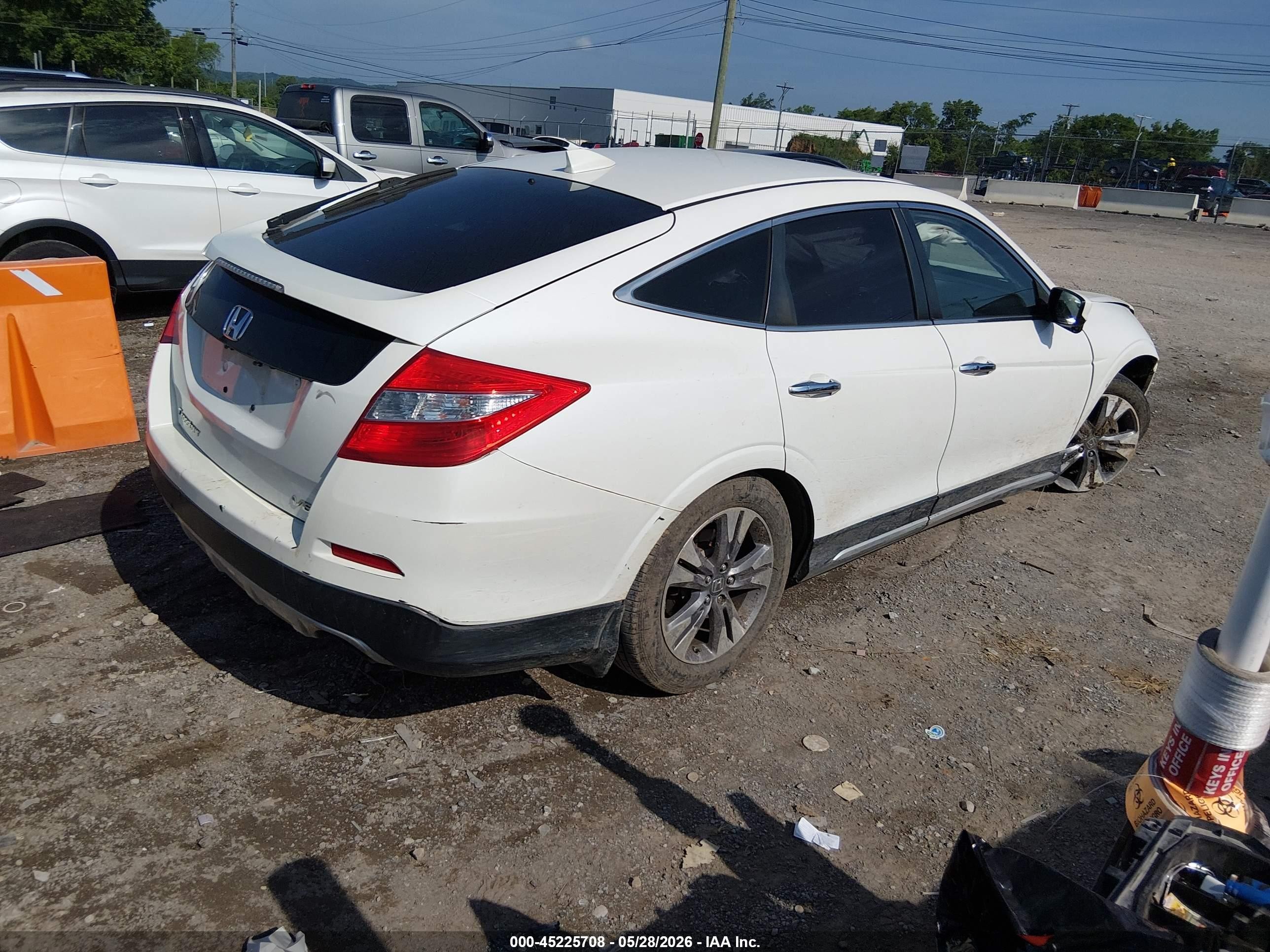 2013 Honda Crosstour Ex-l V6 Белый vin: 5J6TF1H56DL001878