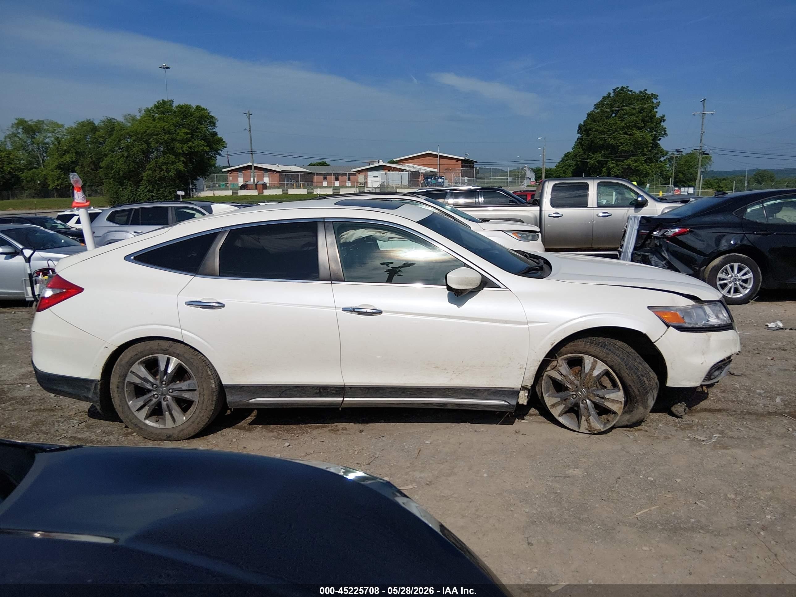 2013 Honda Crosstour Ex-l V6 Белый vin: 5J6TF1H56DL001878