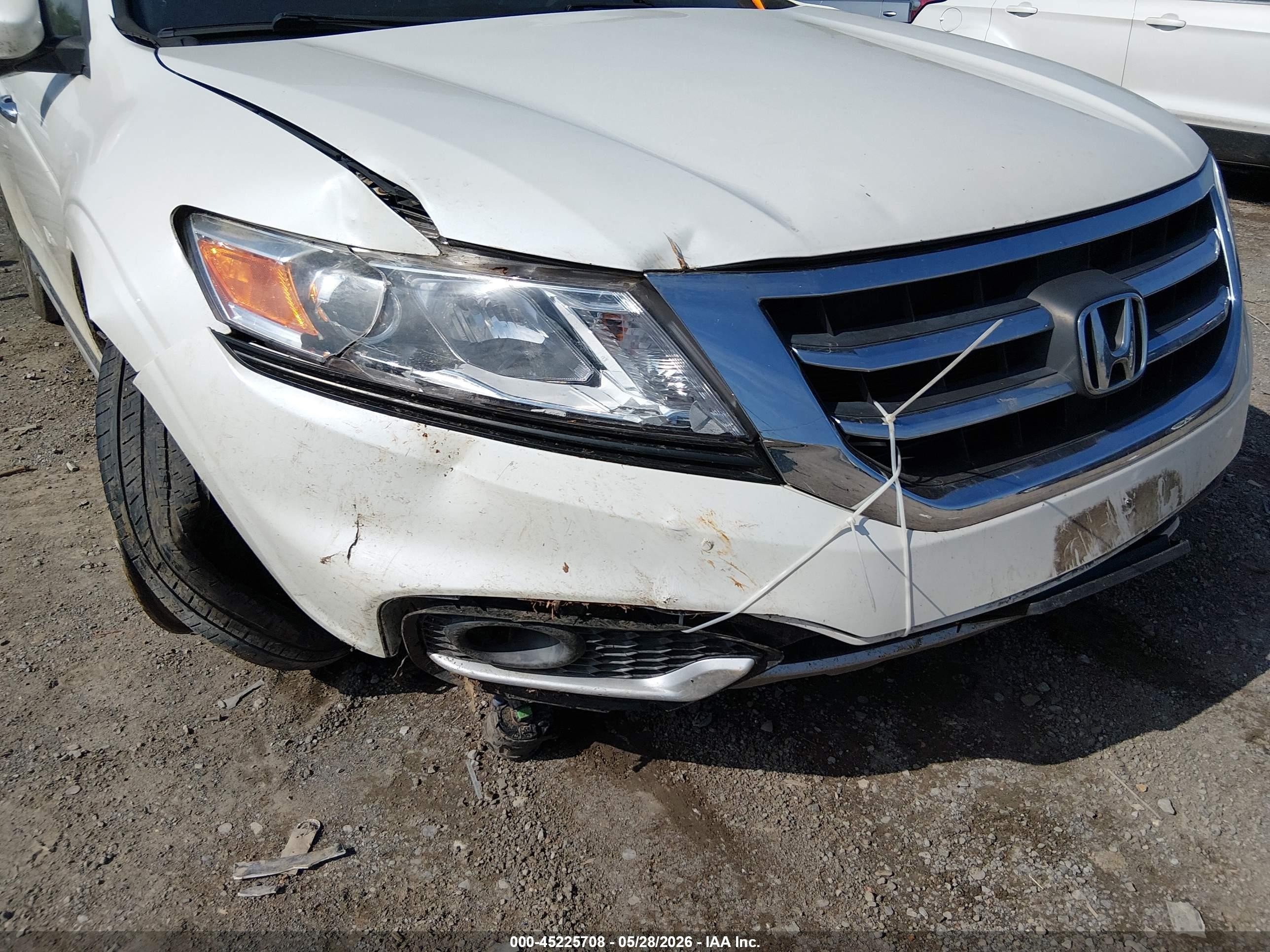 2013 Honda Crosstour Ex-l V6 Белый vin: 5J6TF1H56DL001878
