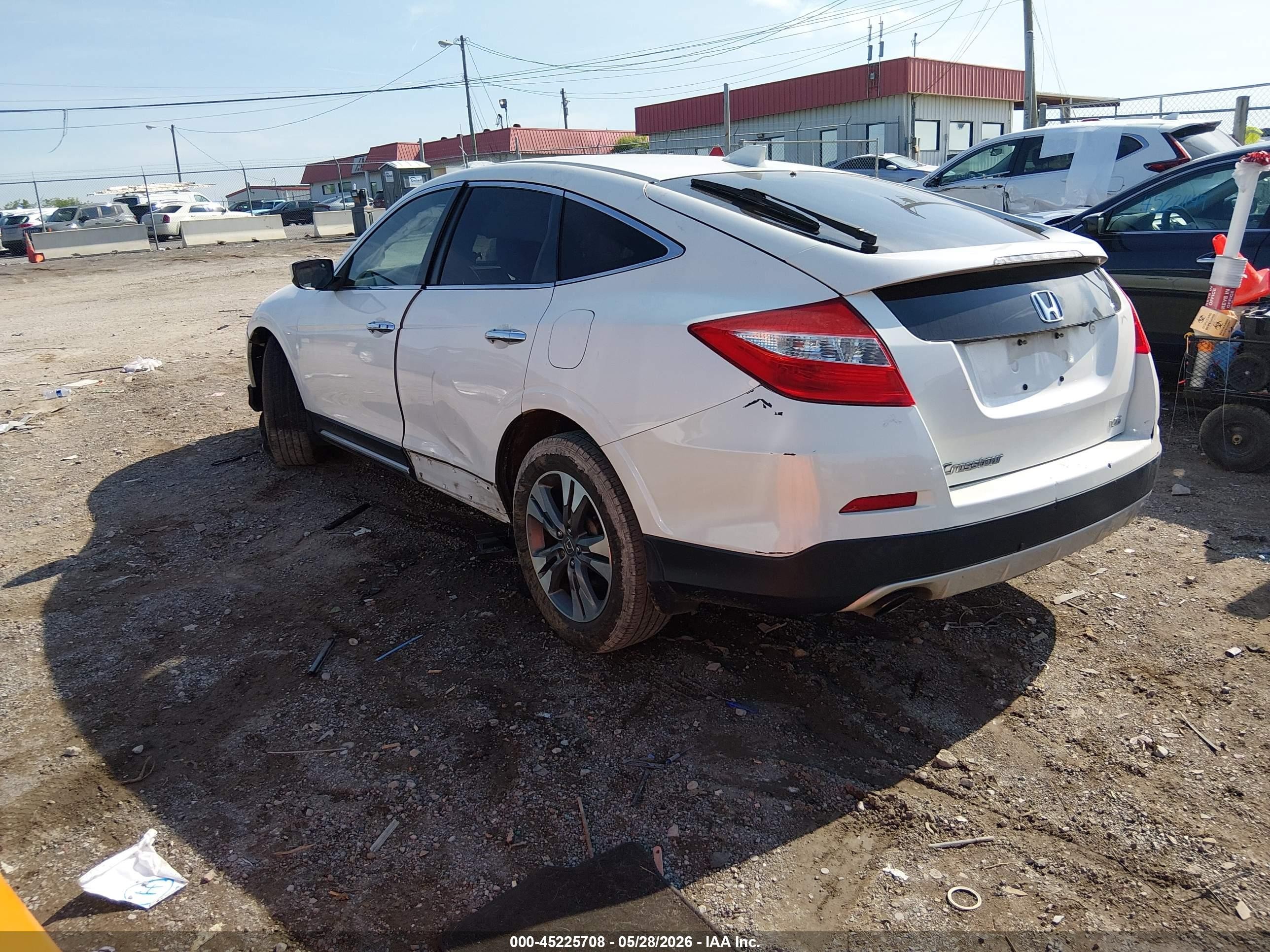2013 Honda Crosstour Ex-l V6 Белый vin: 5J6TF1H56DL001878