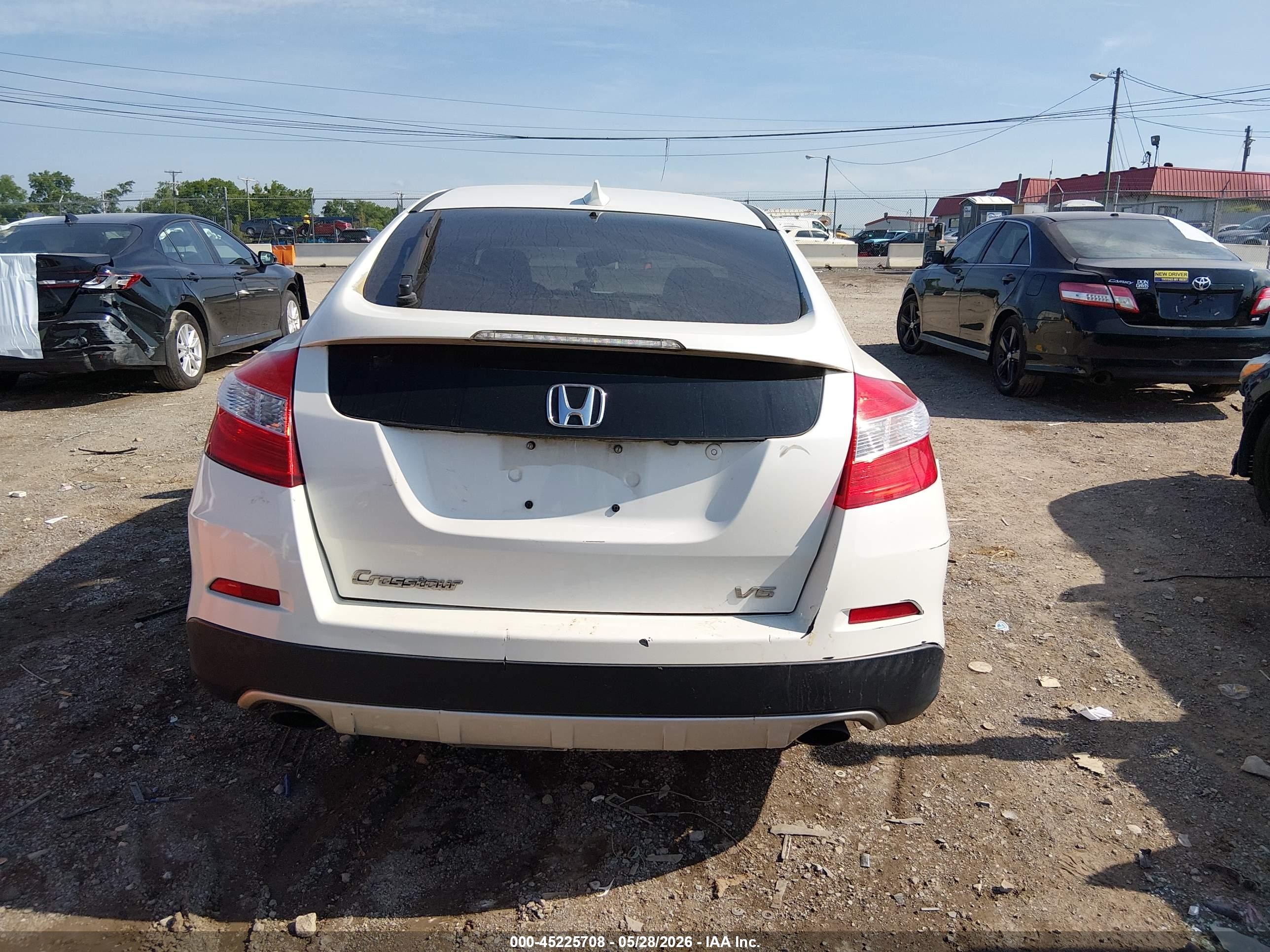 2013 Honda Crosstour Ex-l V6 Белый vin: 5J6TF1H56DL001878