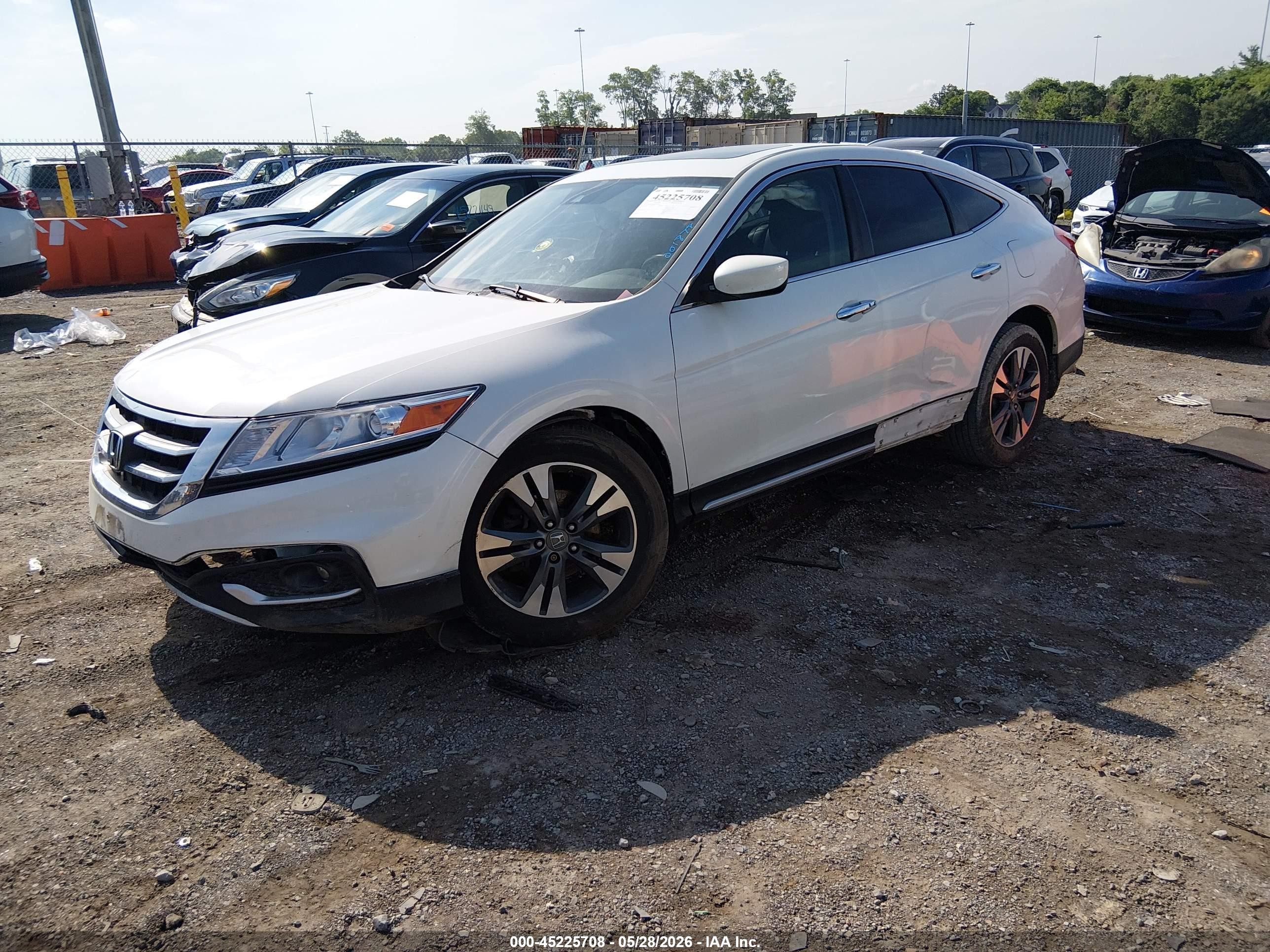 2013 Honda Crosstour Ex-l V6 Белый vin: 5J6TF1H56DL001878