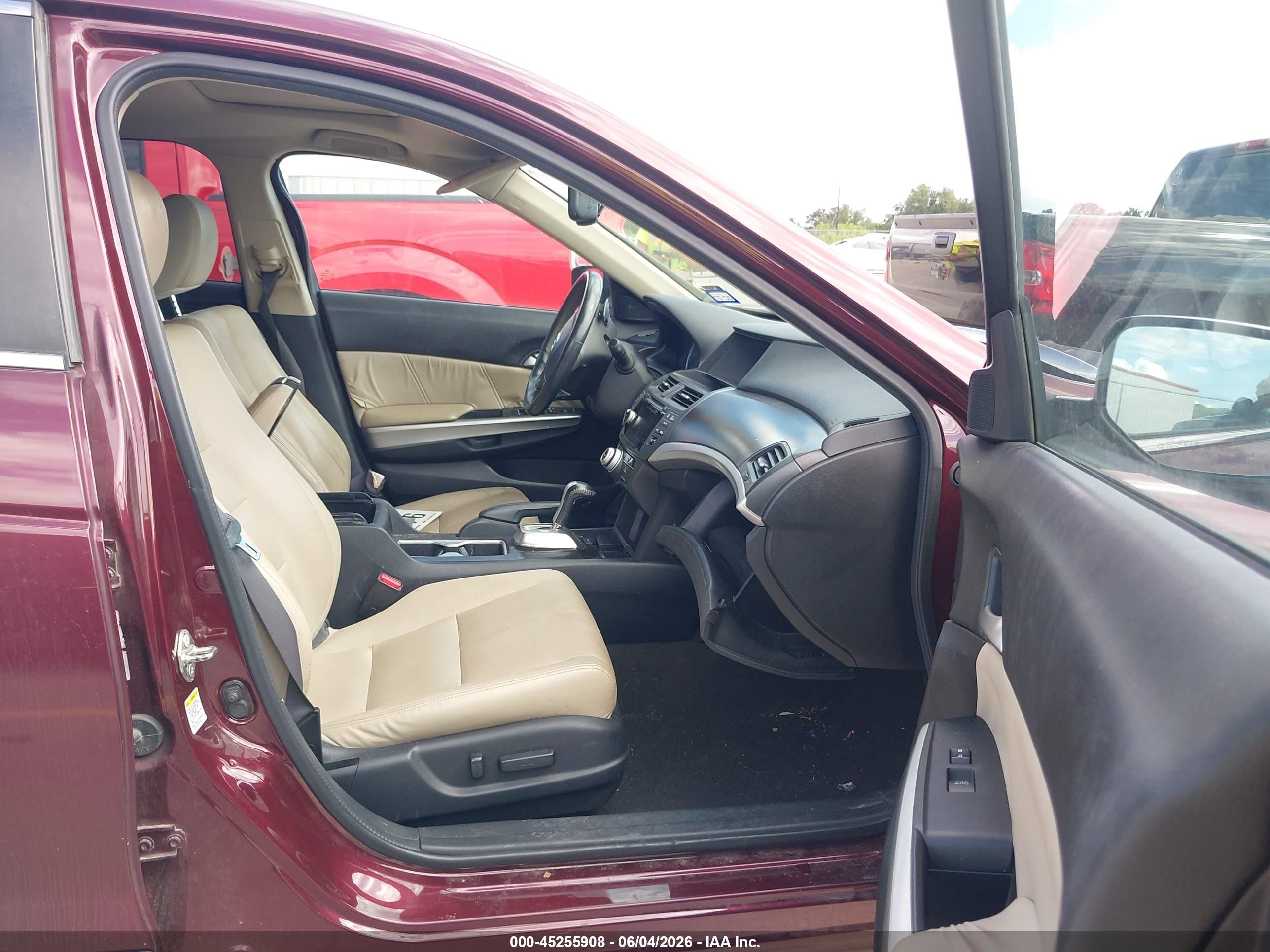 2014 Honda Crosstour Ex-l V6 Maroon vin: 5J6TF1H56EL002675