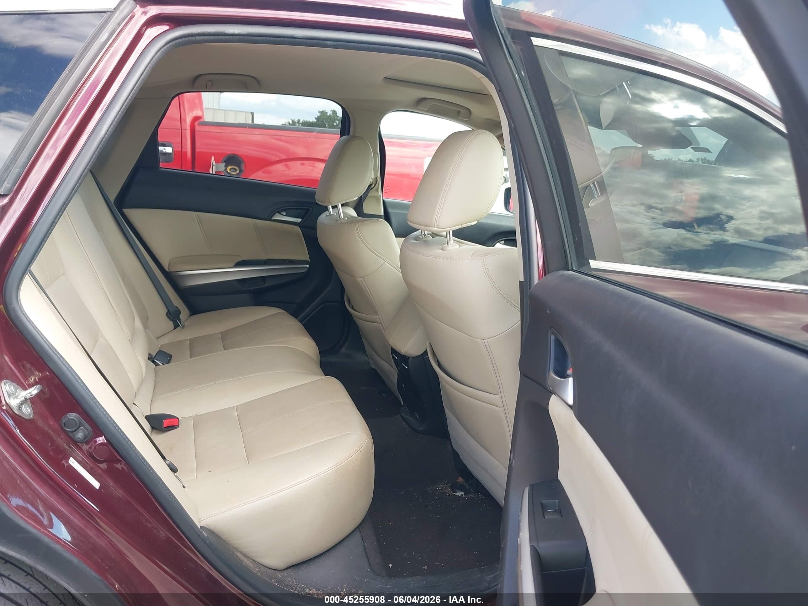 2014 Honda Crosstour Ex-l V6 Maroon vin: 5J6TF1H56EL002675