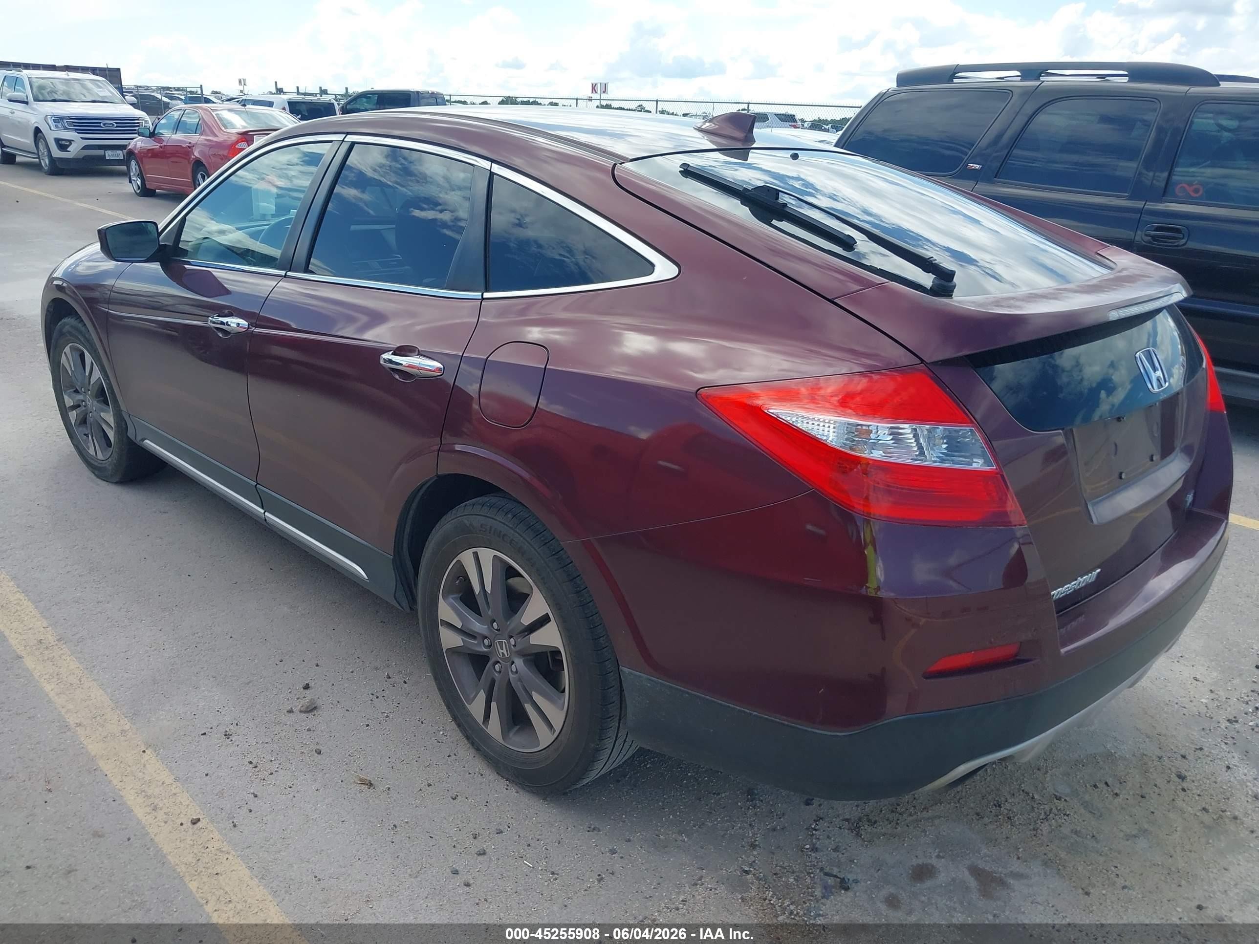 2014 Honda Crosstour Ex-l V6 Maroon vin: 5J6TF1H56EL002675