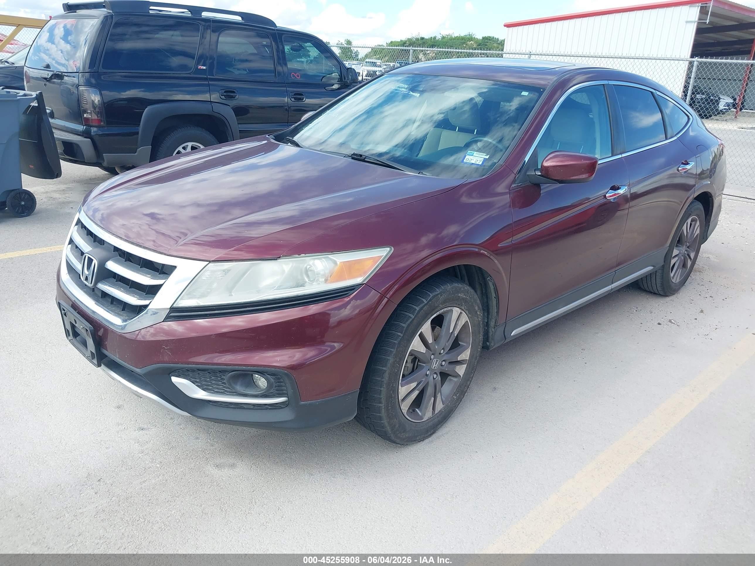 2014 Honda Crosstour Ex-l V6 Maroon vin: 5J6TF1H56EL002675