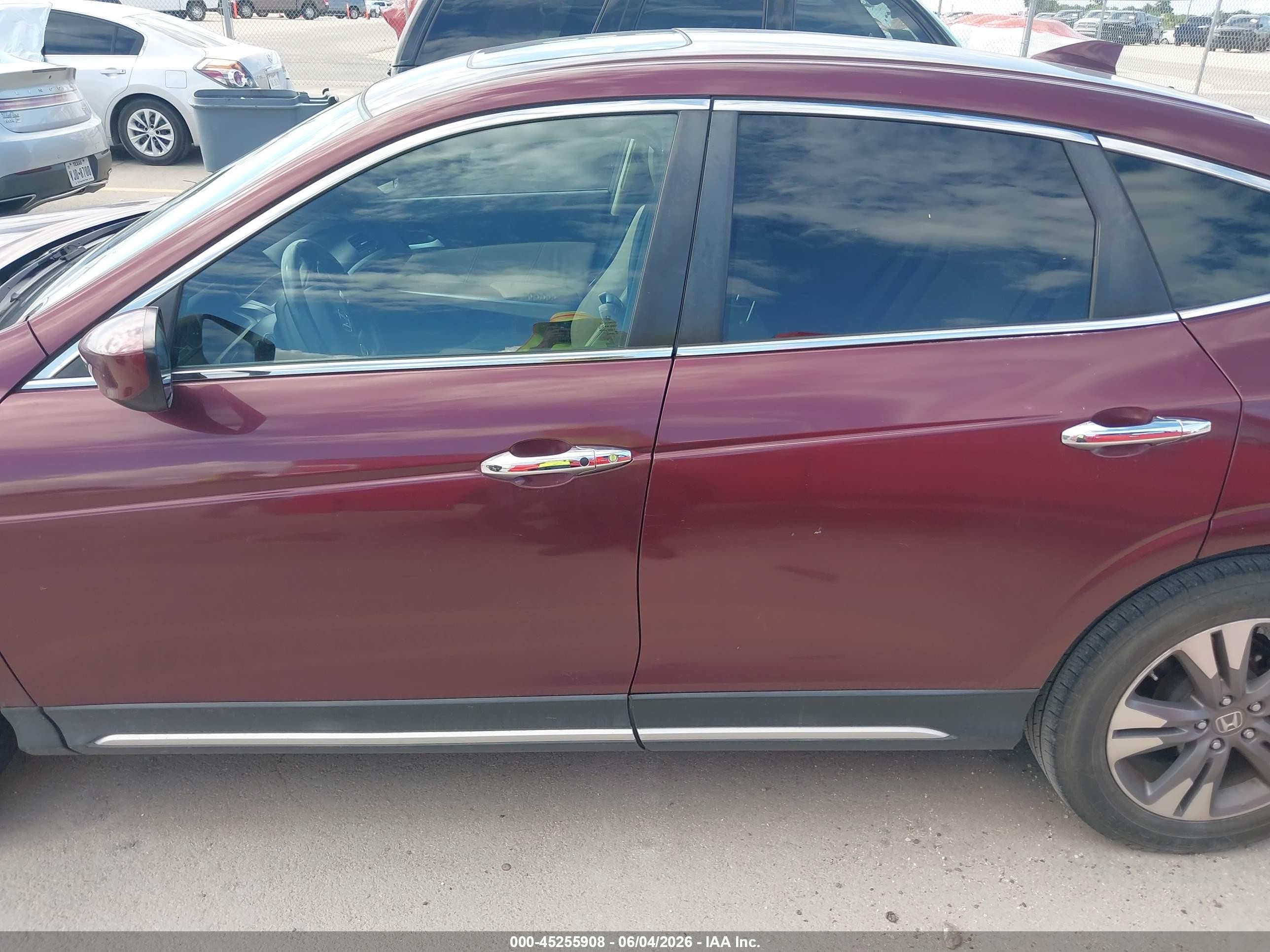 2014 Honda Crosstour Ex-l V6 Maroon vin: 5J6TF1H56EL002675