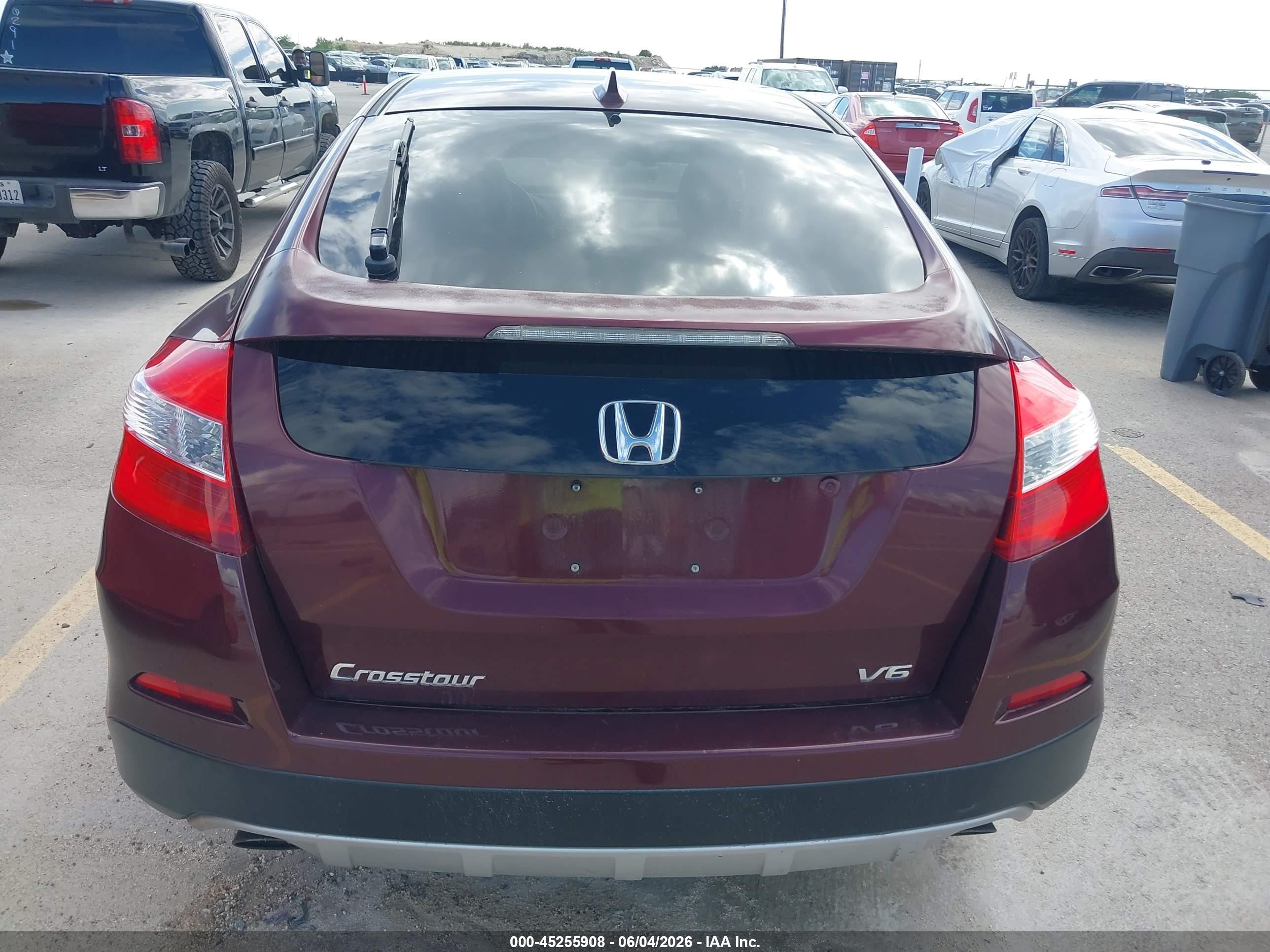 2014 Honda Crosstour Ex-l V6 Maroon vin: 5J6TF1H56EL002675