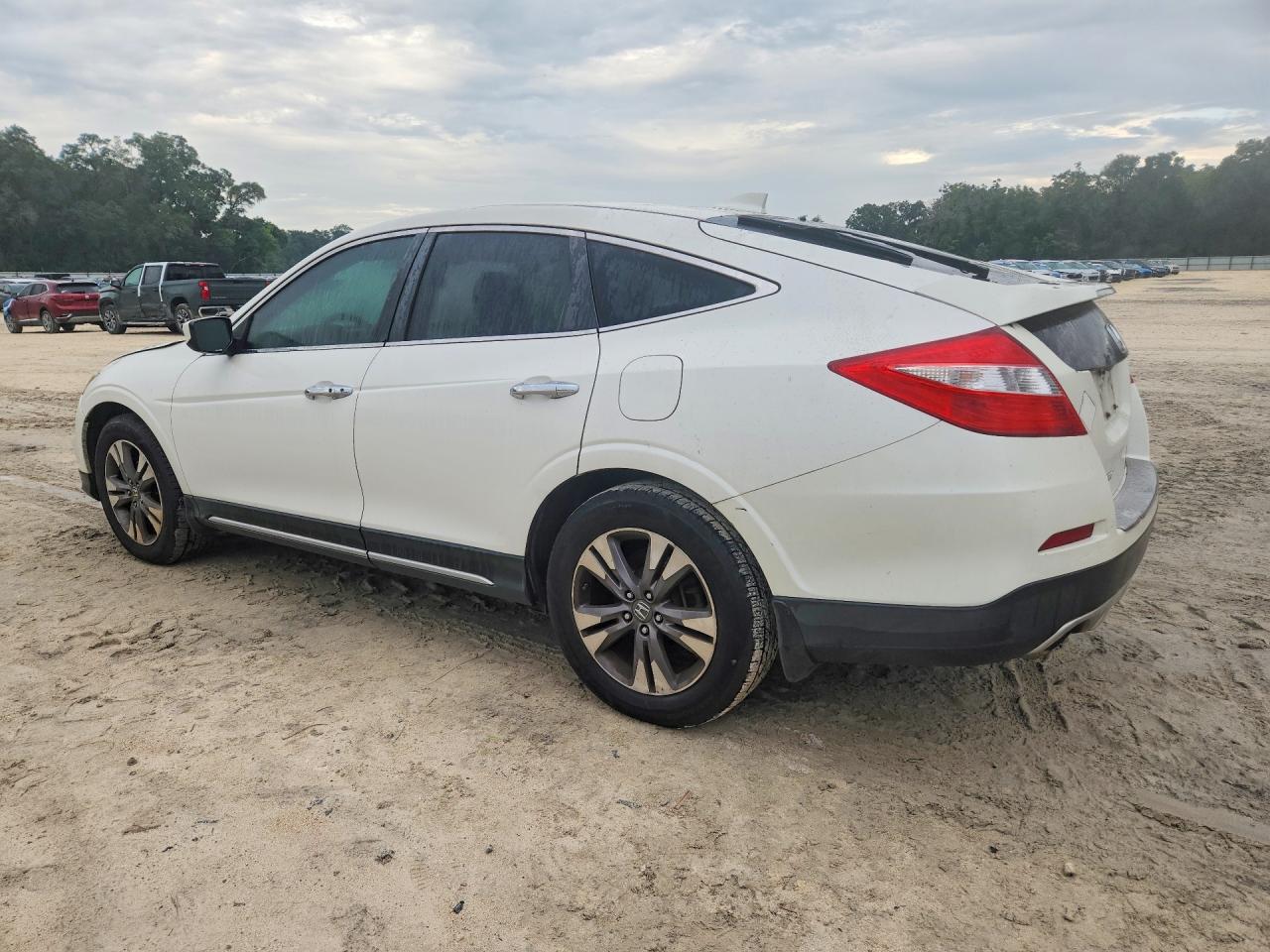 2014 Honda Crosstour Exl Белый vin: 5J6TF1H56EL002708