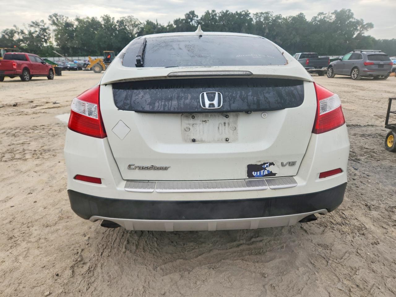 2014 Honda Crosstour Exl Белый vin: 5J6TF1H56EL002708