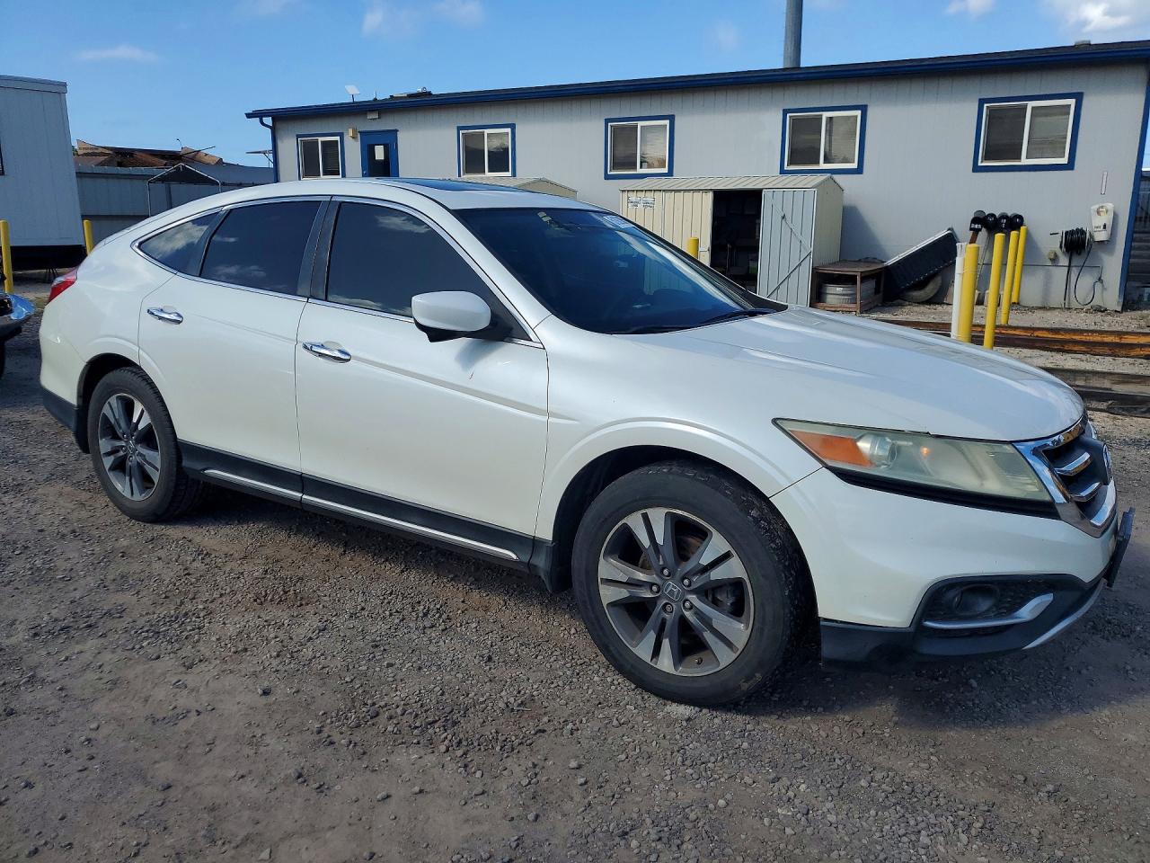 2015 Honda Crosstour Exl White vin: 5J6TF1H56FL002001