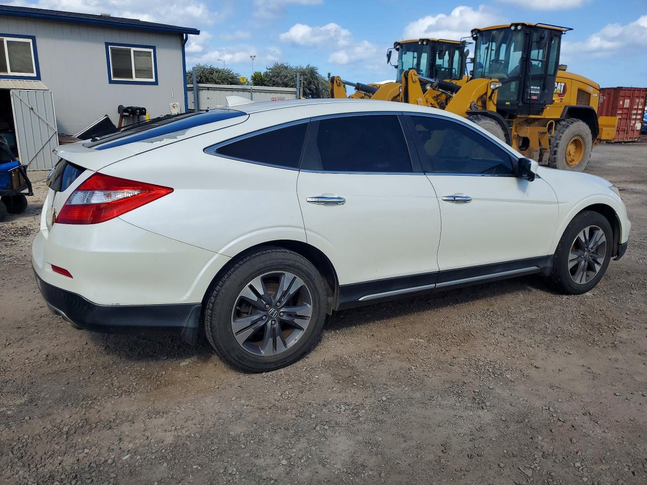 2015 Honda Crosstour Exl White vin: 5J6TF1H56FL002001