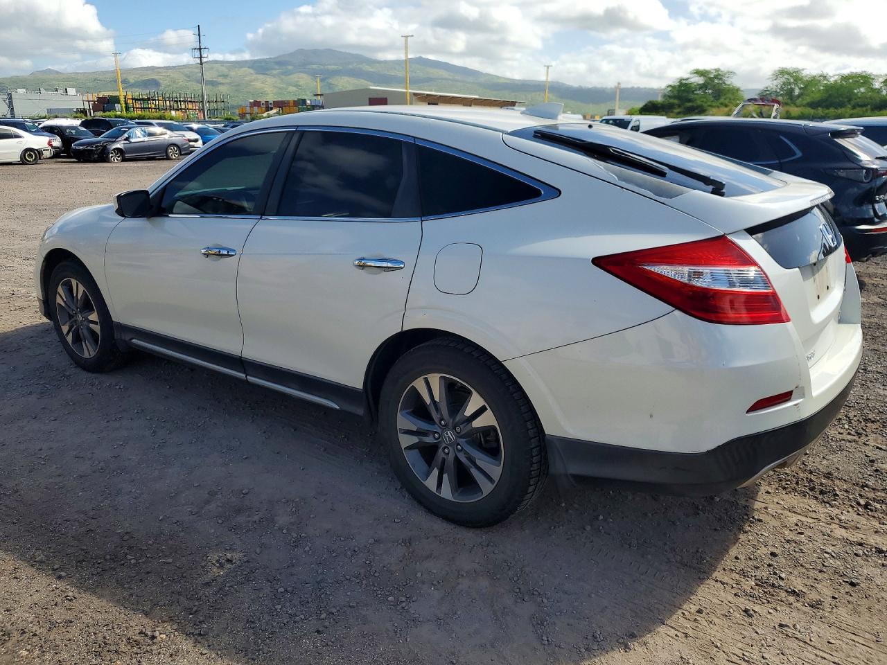 2015 Honda Crosstour Exl White vin: 5J6TF1H56FL002001