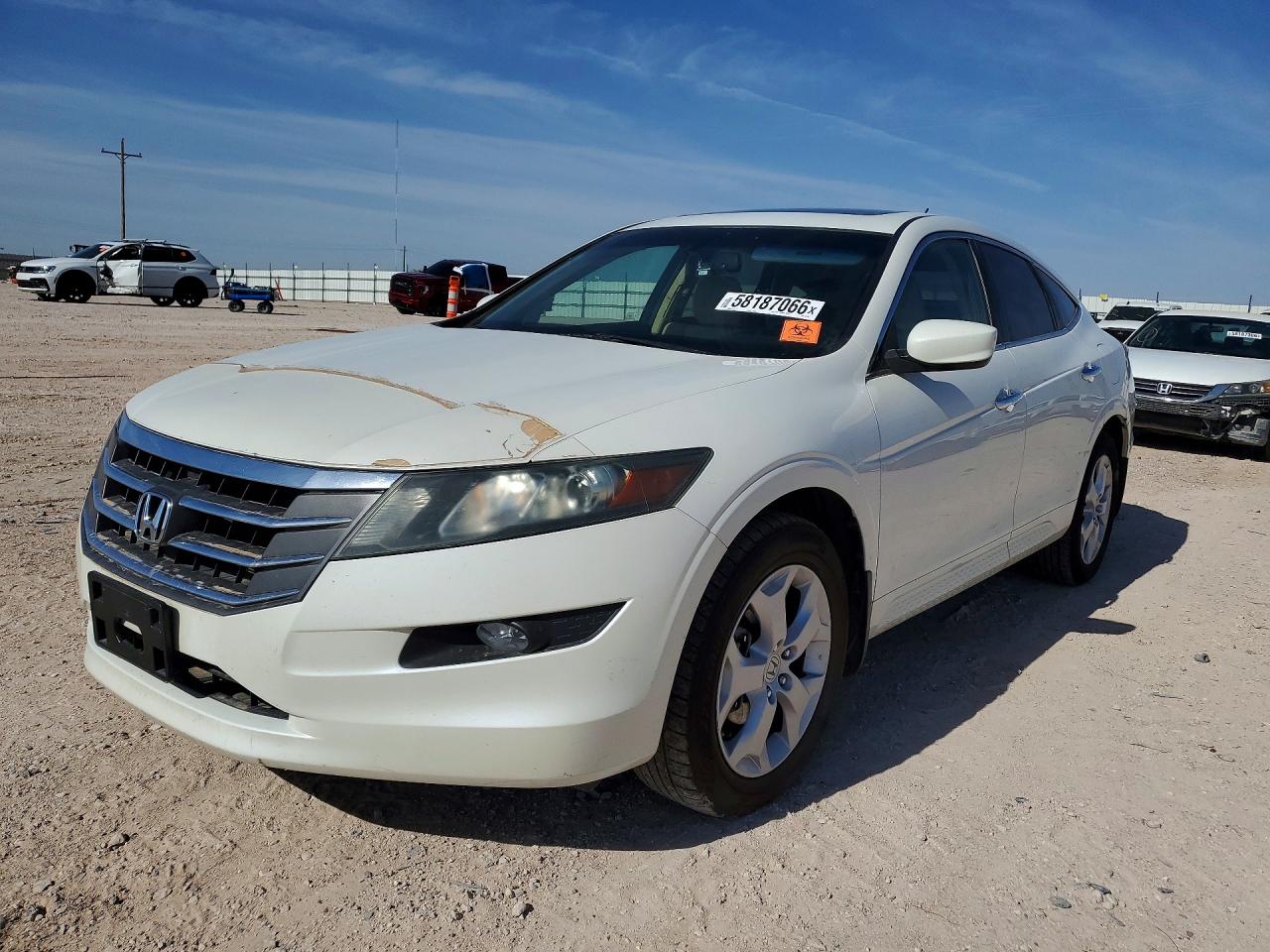 2010 Honda Accord Crosstour Exl White vin: 5J6TF1H57AL007796