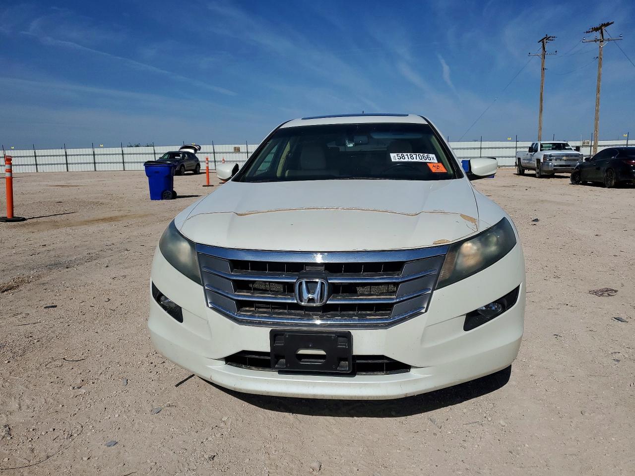2010 Honda Accord Crosstour Exl White vin: 5J6TF1H57AL007796