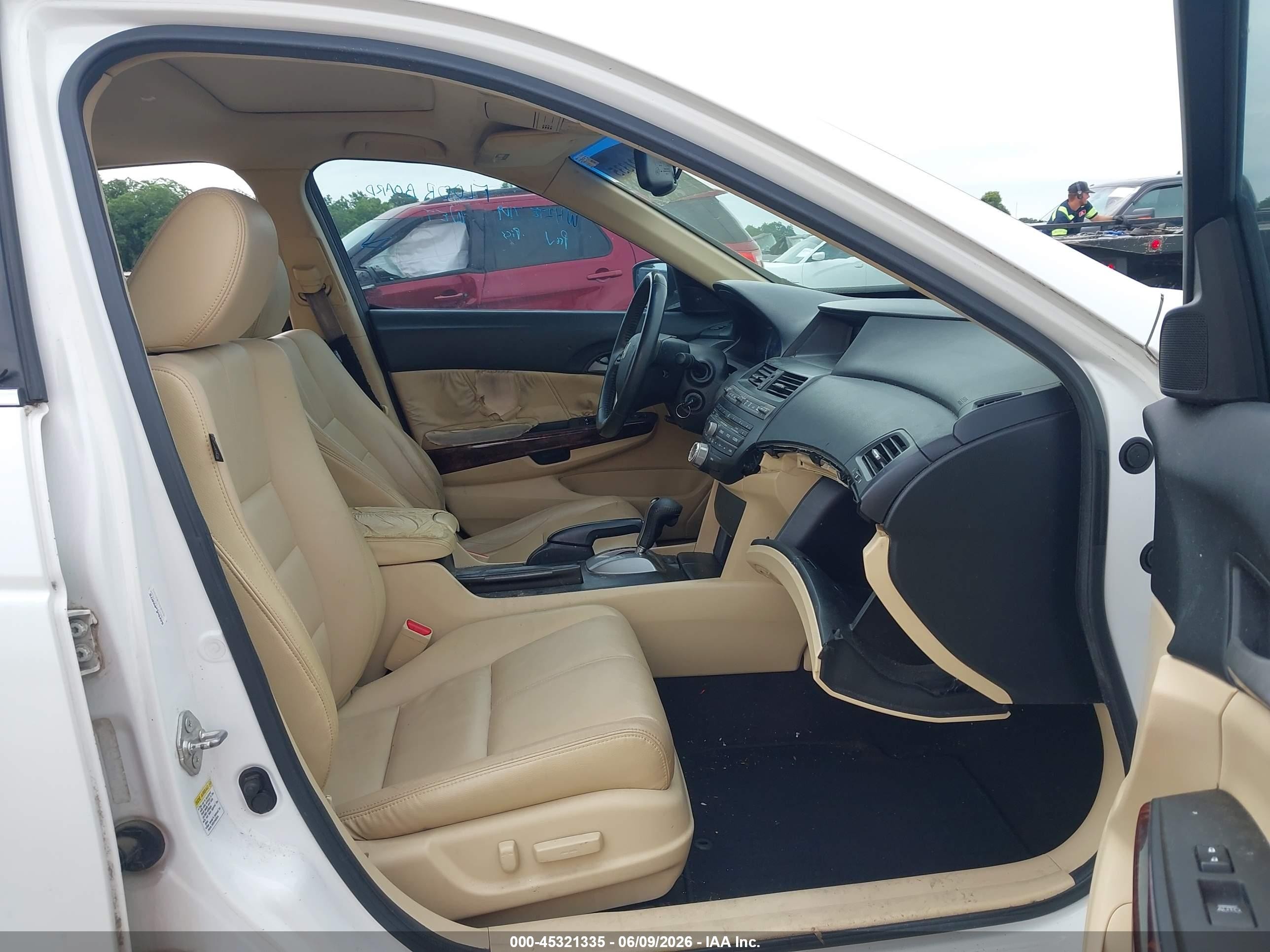 2010 Honda Accord Crosstour Ex-l White vin: 5J6TF1H57AL008690