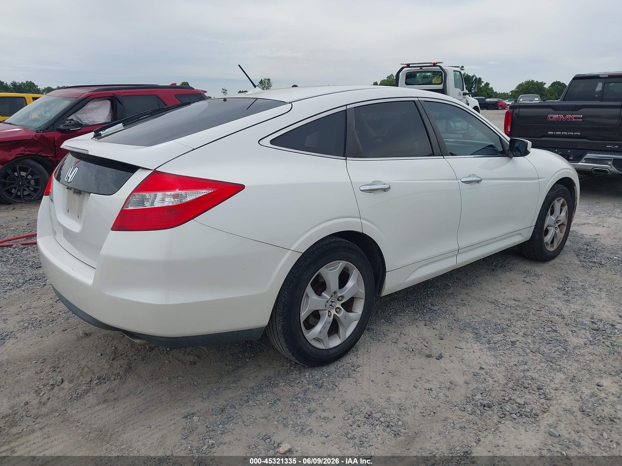 2010 Honda Accord Crosstour Ex-l White vin: 5J6TF1H57AL008690