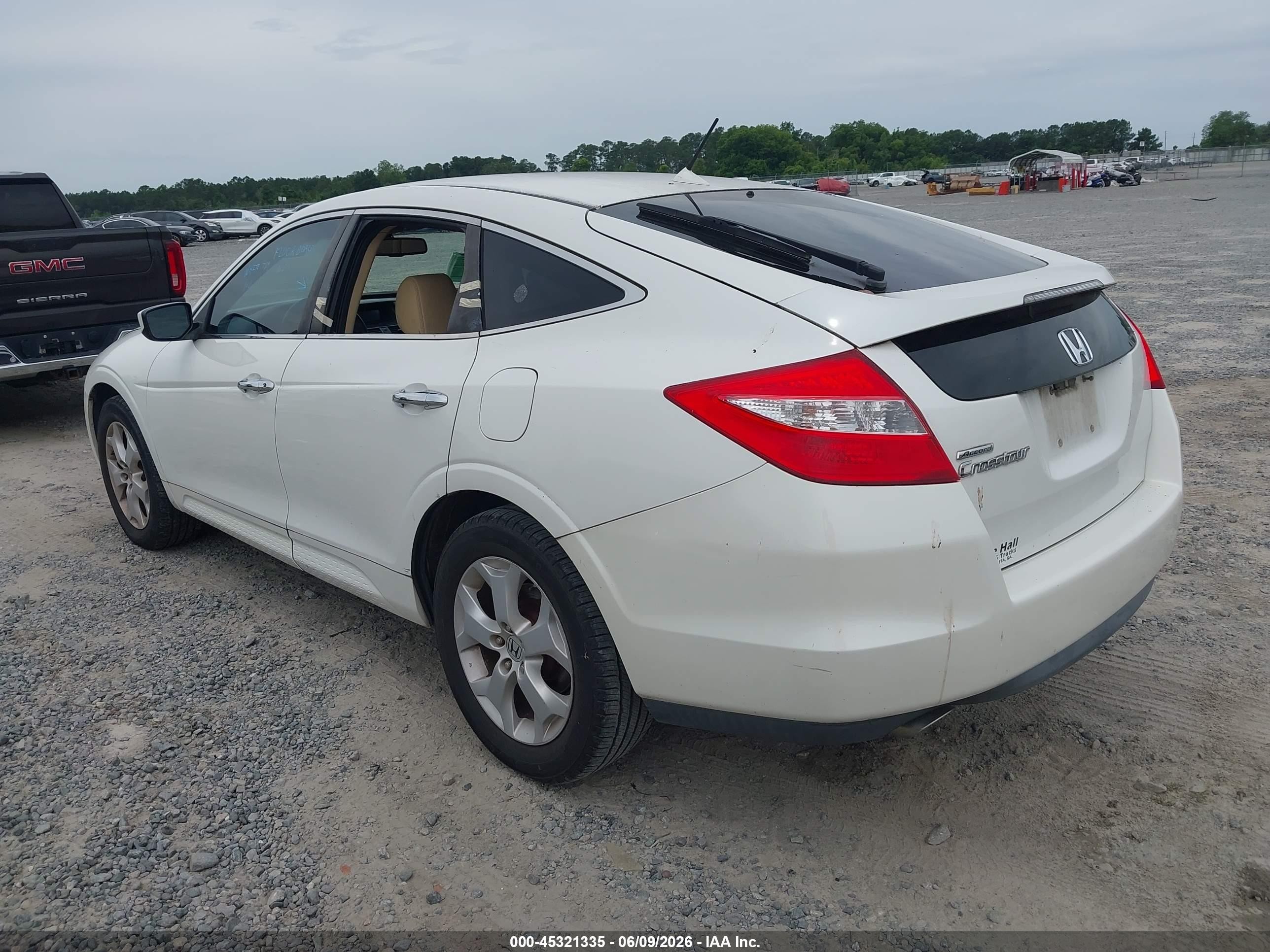 2010 Honda Accord Crosstour Ex-l White vin: 5J6TF1H57AL008690