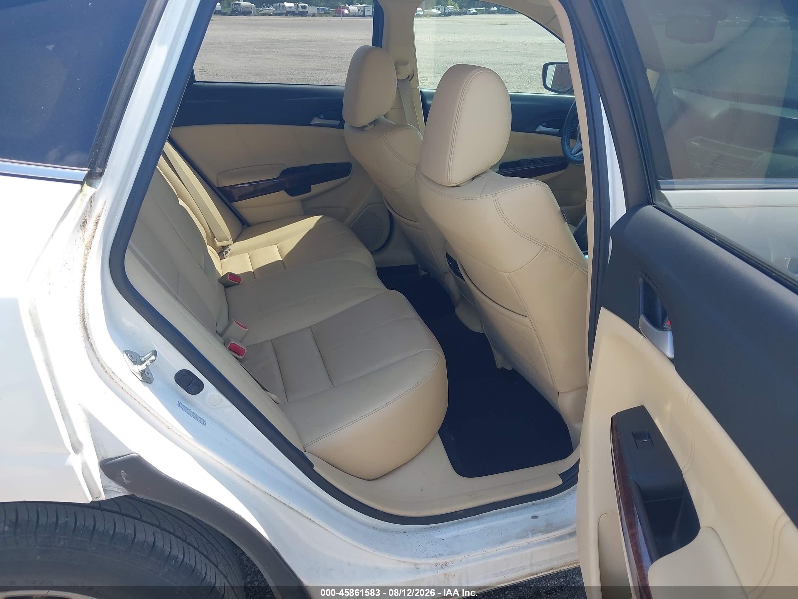 2010 Honda Accord Crosstour Ex-l White vin: 5J6TF1H57AL015185