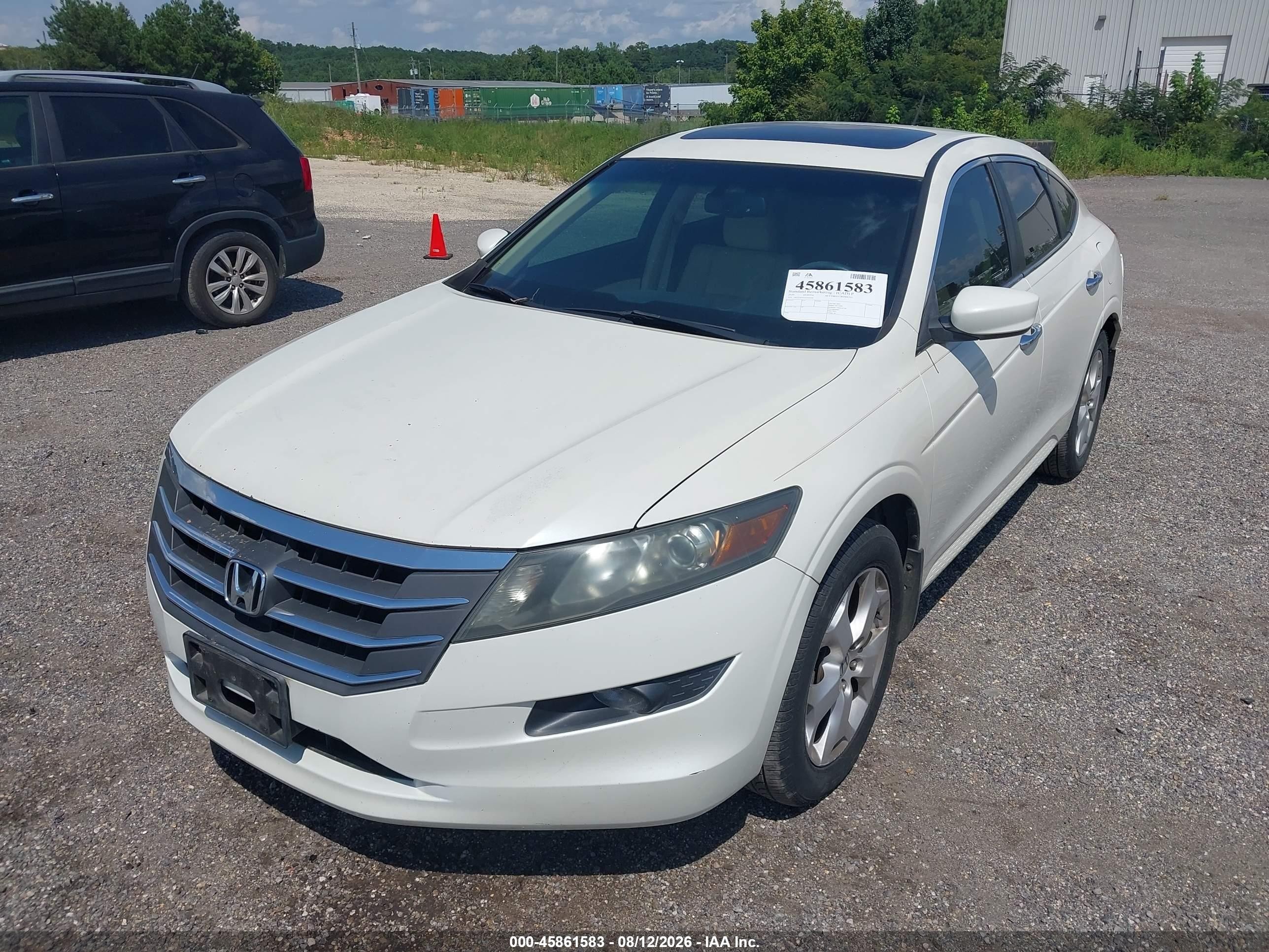 2010 Honda Accord Crosstour Ex-l White vin: 5J6TF1H57AL015185