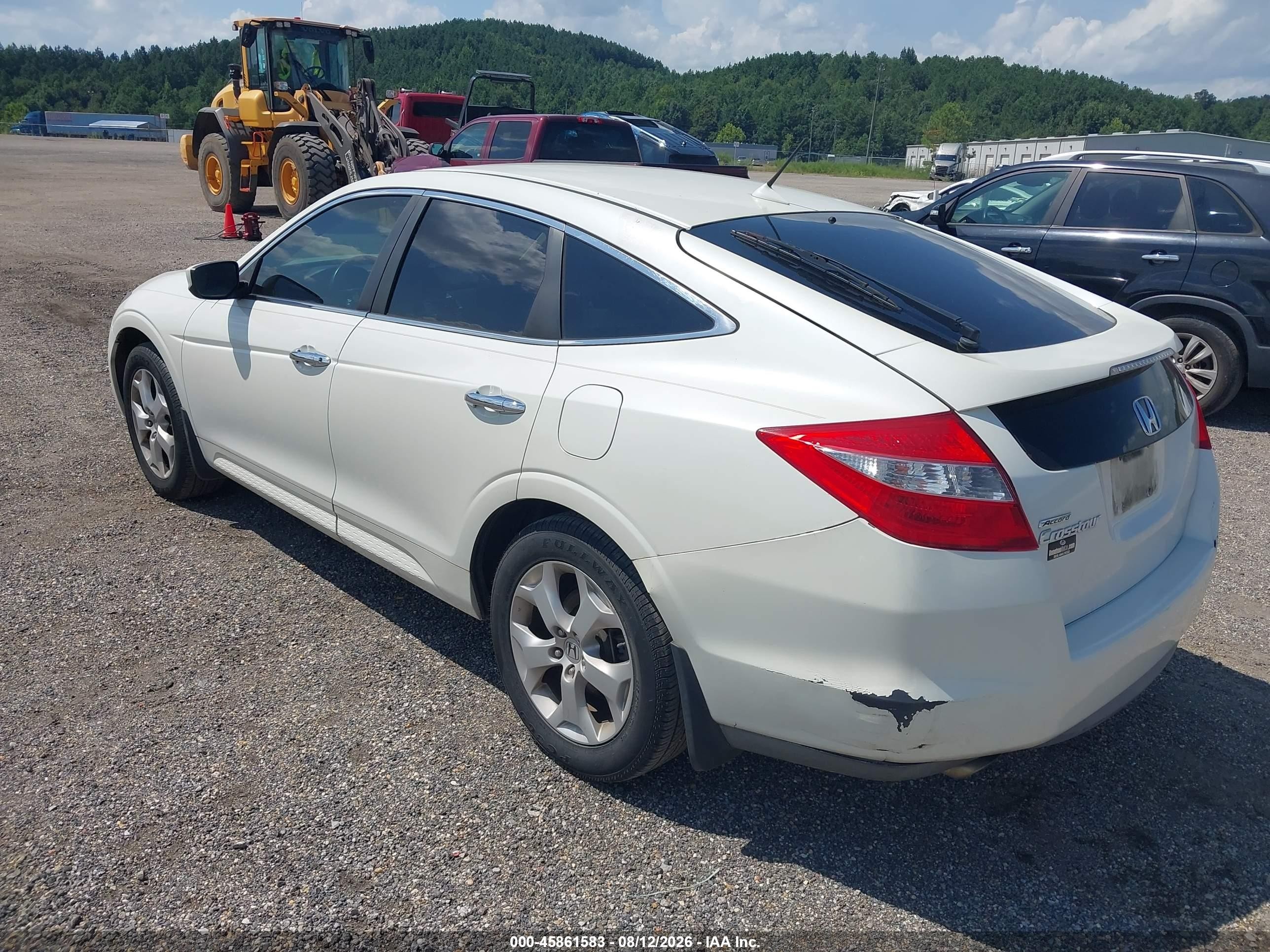 2010 Honda Accord Crosstour Ex-l White vin: 5J6TF1H57AL015185